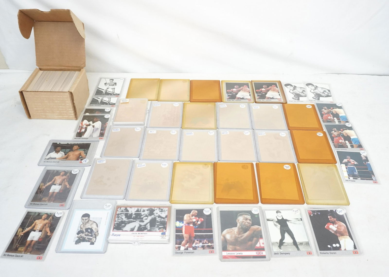 LARGE LOT OF 1991 KAYO & AW SPORTS BOXING CARDS (1 of 13)