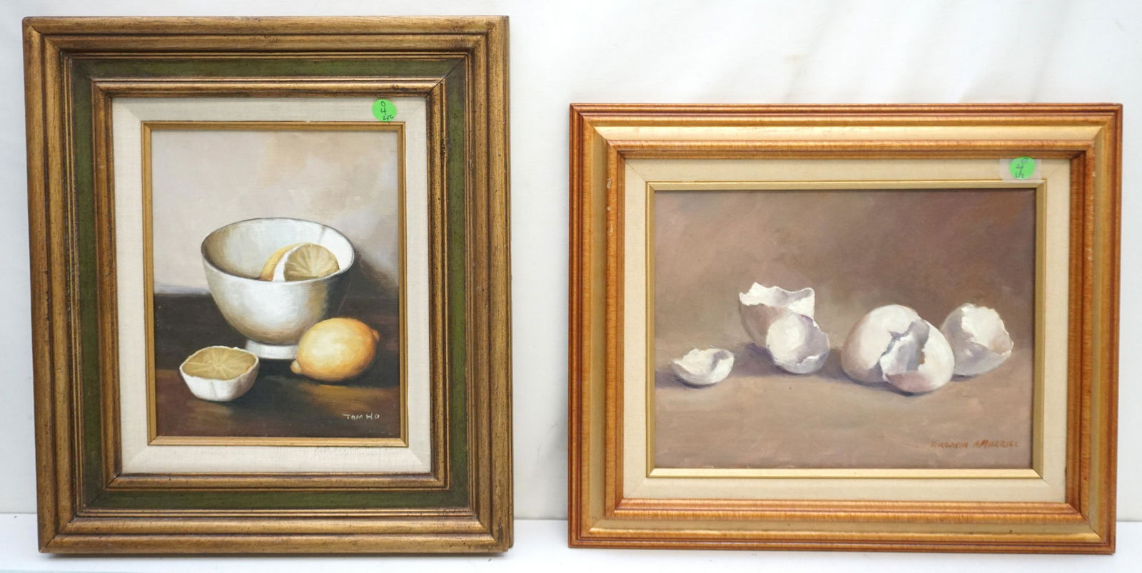2 STILL LIFE OIL PTGS VIRGINIA AMERRILL & TOM HO (1 of 9)