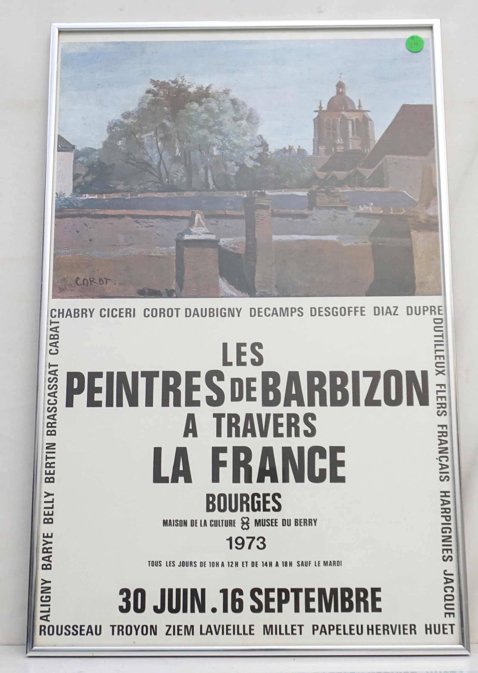 VINTAGE 1973 BARBIZON MUSEE DU BERRY POSTER (1 of 4)