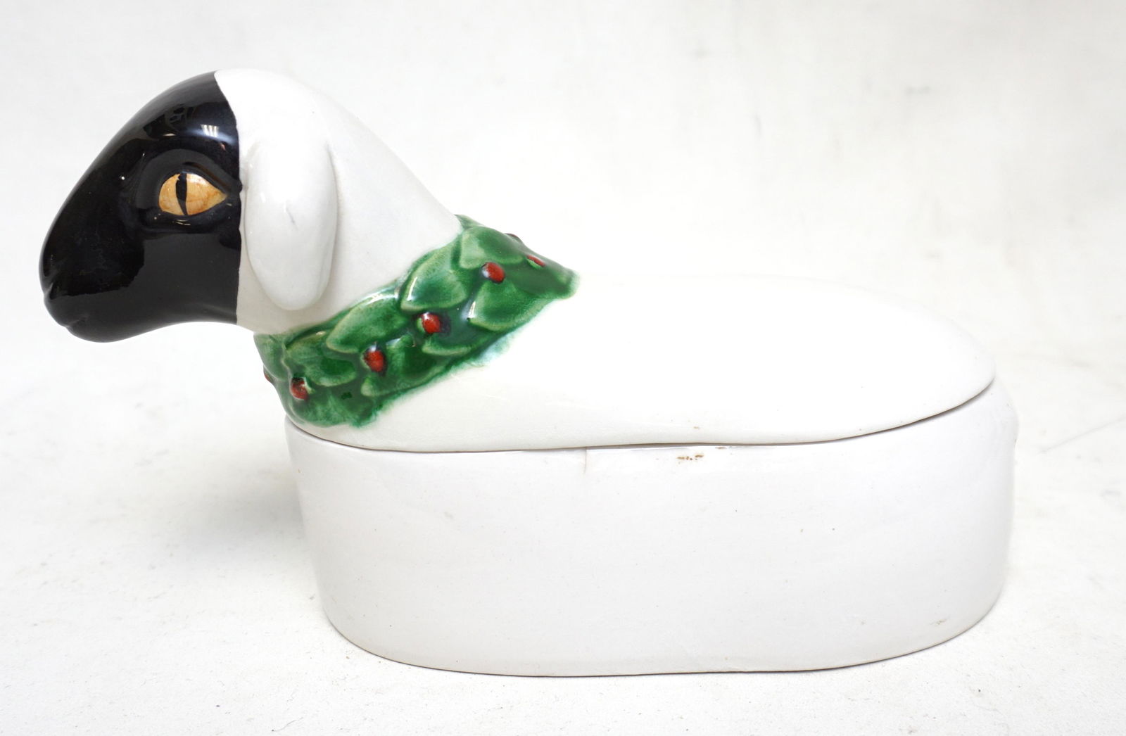 MANCER POTTERY SHEEP COVERED DISH (1 of 7)