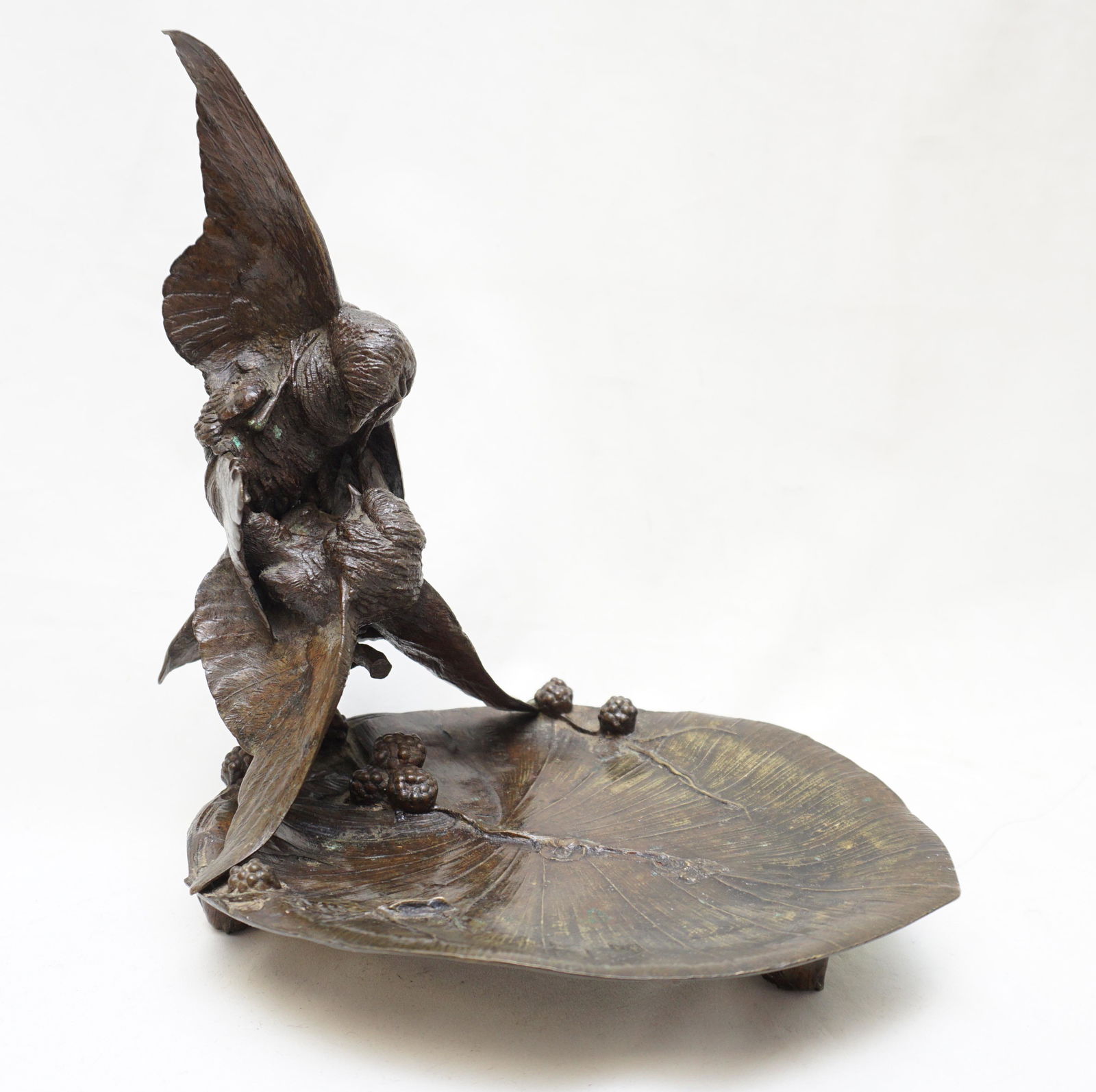 AUGUSTE NICHOLAS CAIN FRENCH BRONZE BIRDS VIDE POCHE (1 of 5)