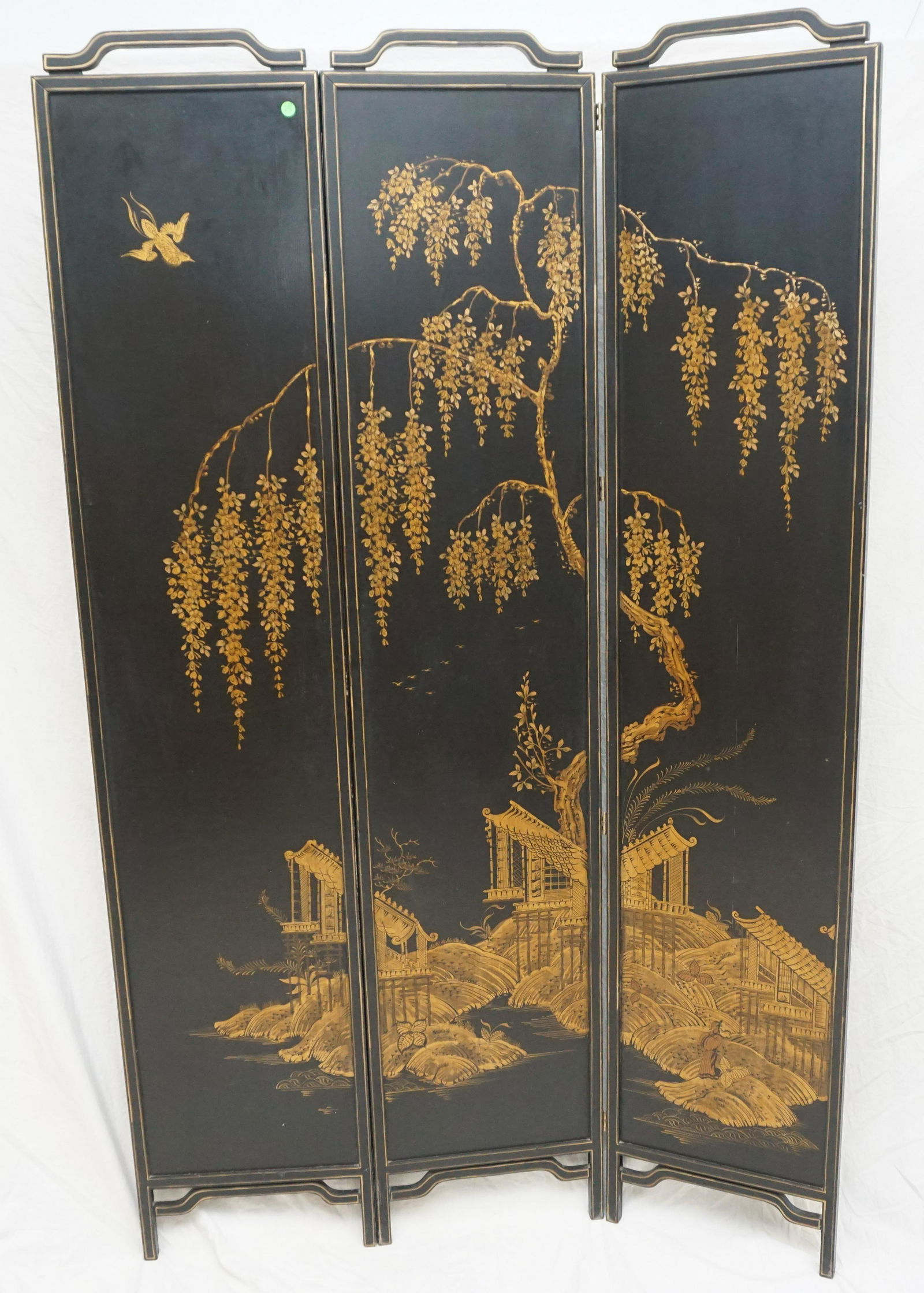 3 PANEL CHINOISERIE SCREEN (1 of 6)