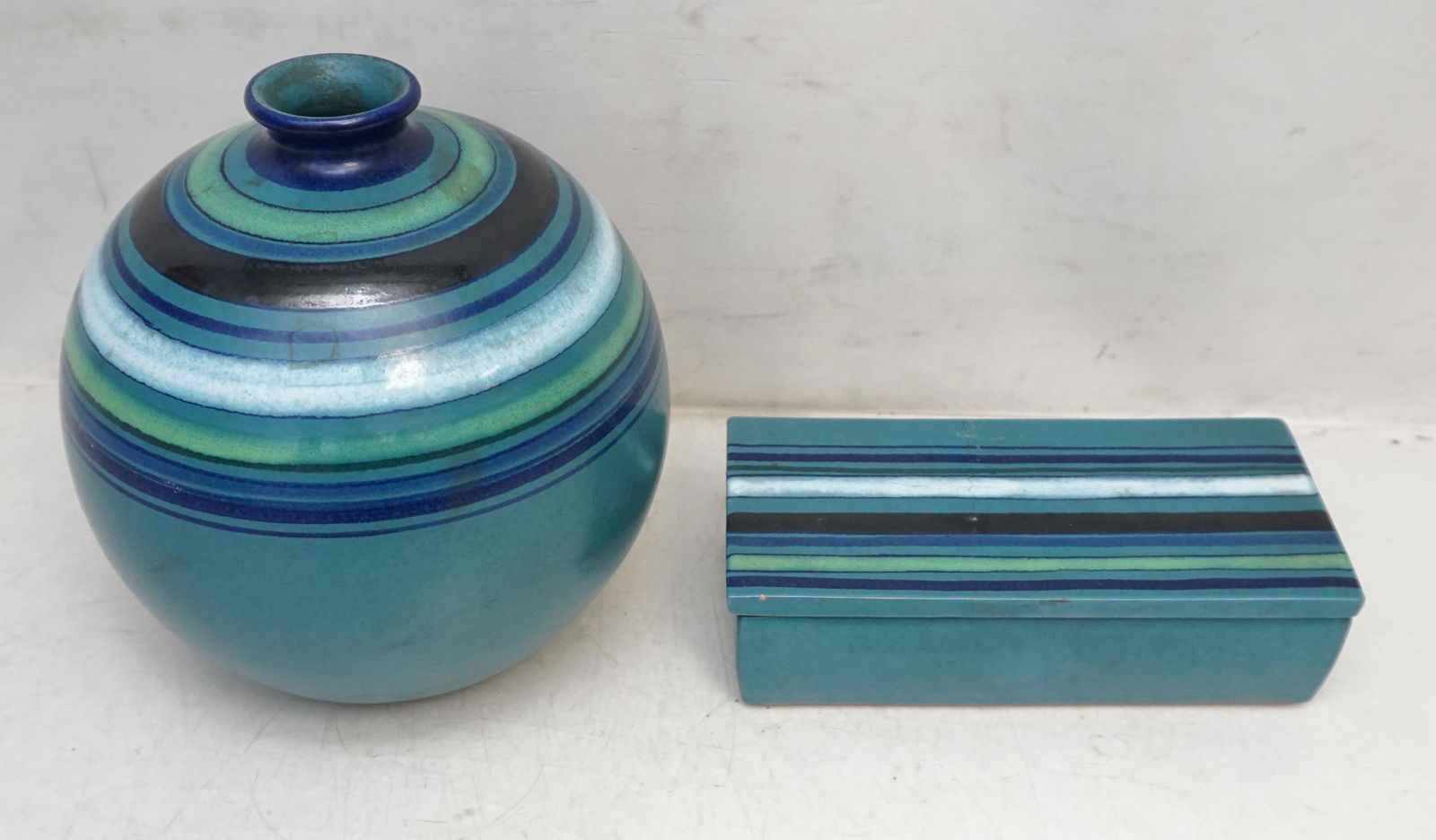 2 MID CENTURY ROSENTHAL NETTER BITOSSI VASE & BOX (1 of 5)