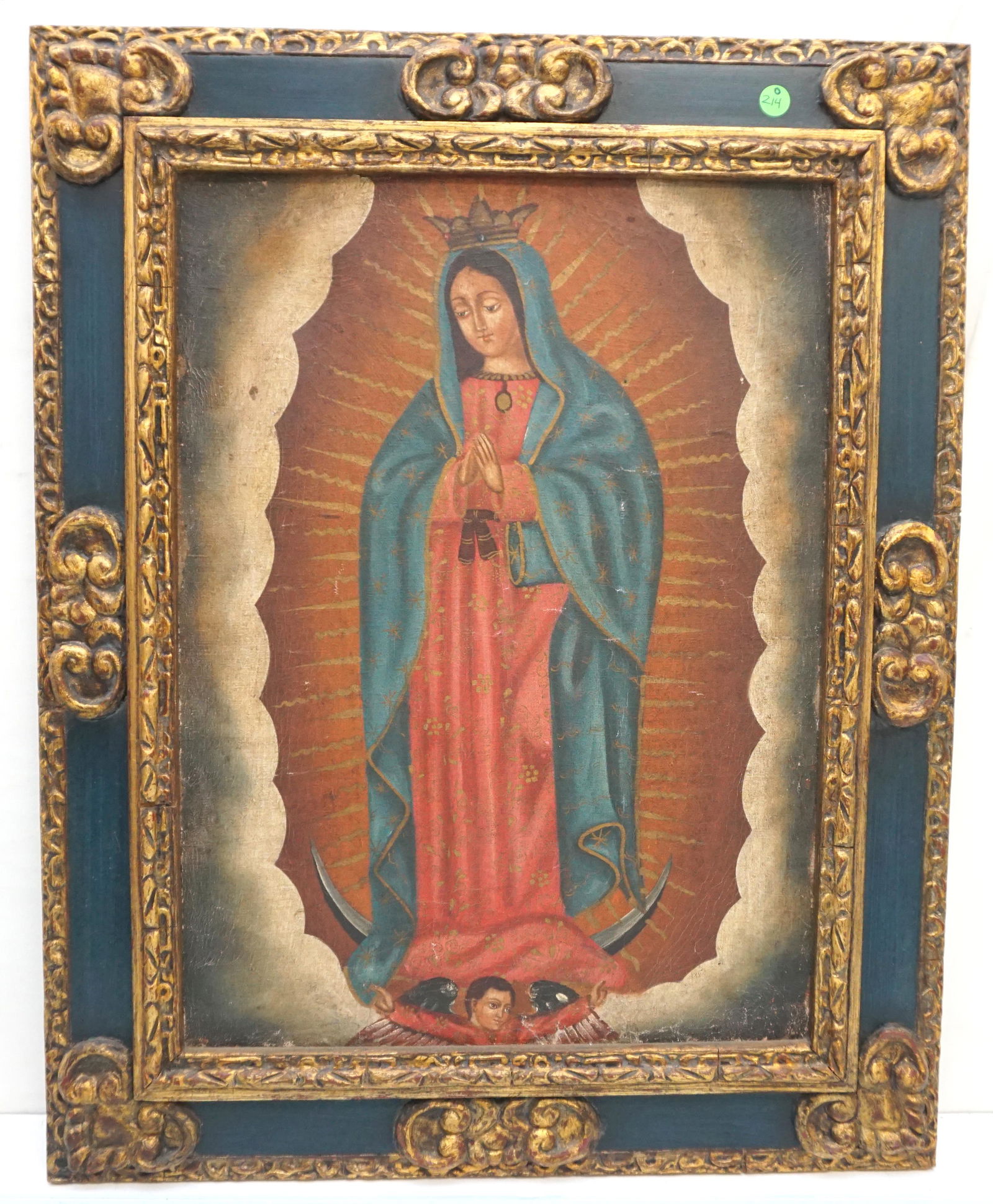 CUZCO SCHOOL MADONNA OIL PAINTING (1 of 11)