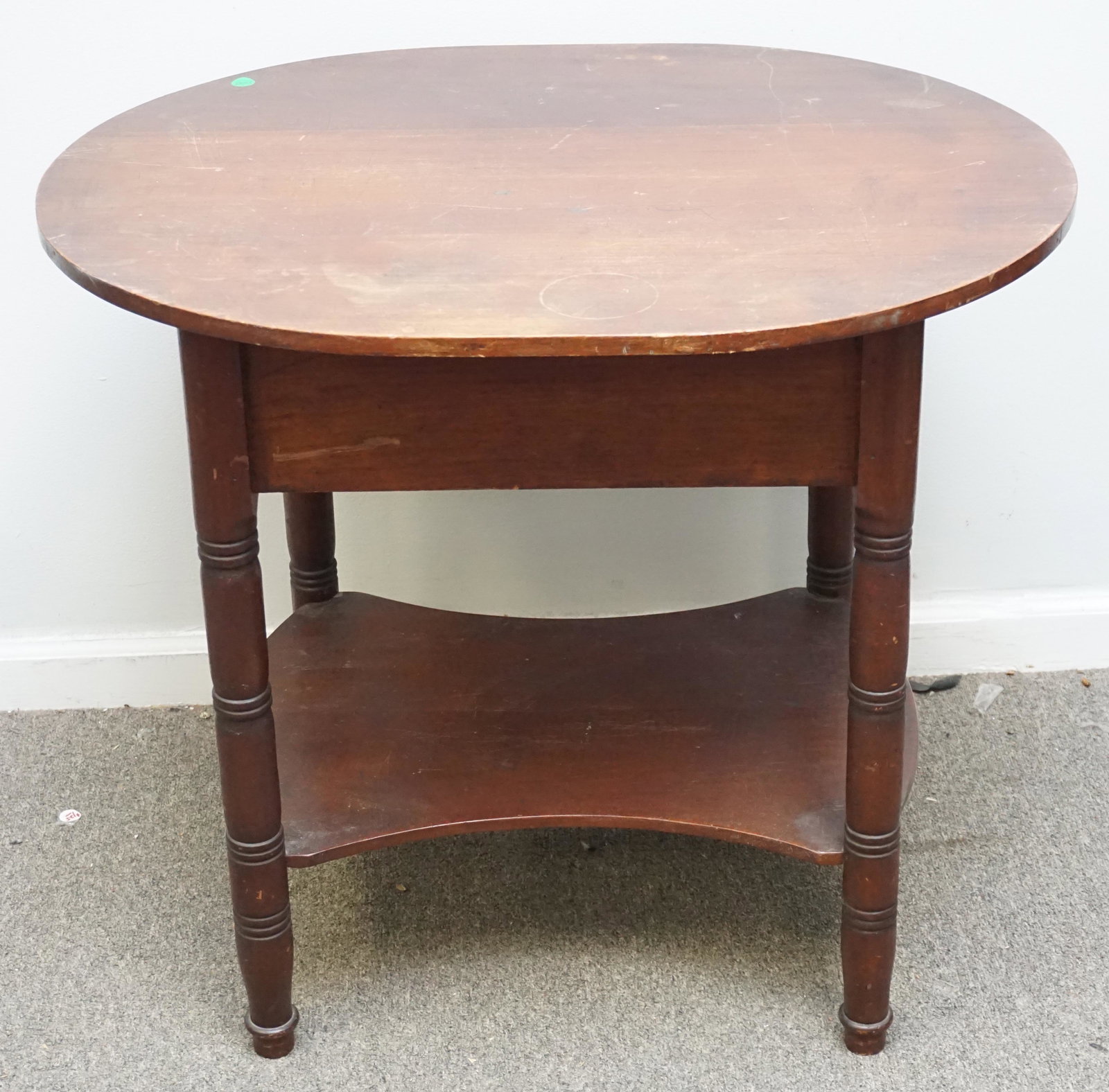 ANTIQUE OVAL SIDE TABLE (1 of 6)