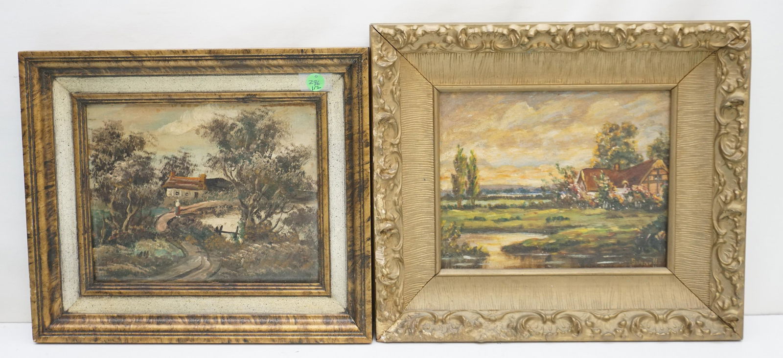 2 OIL COUNTRY LANDSCAPE PAINTINGS (1 of 7)