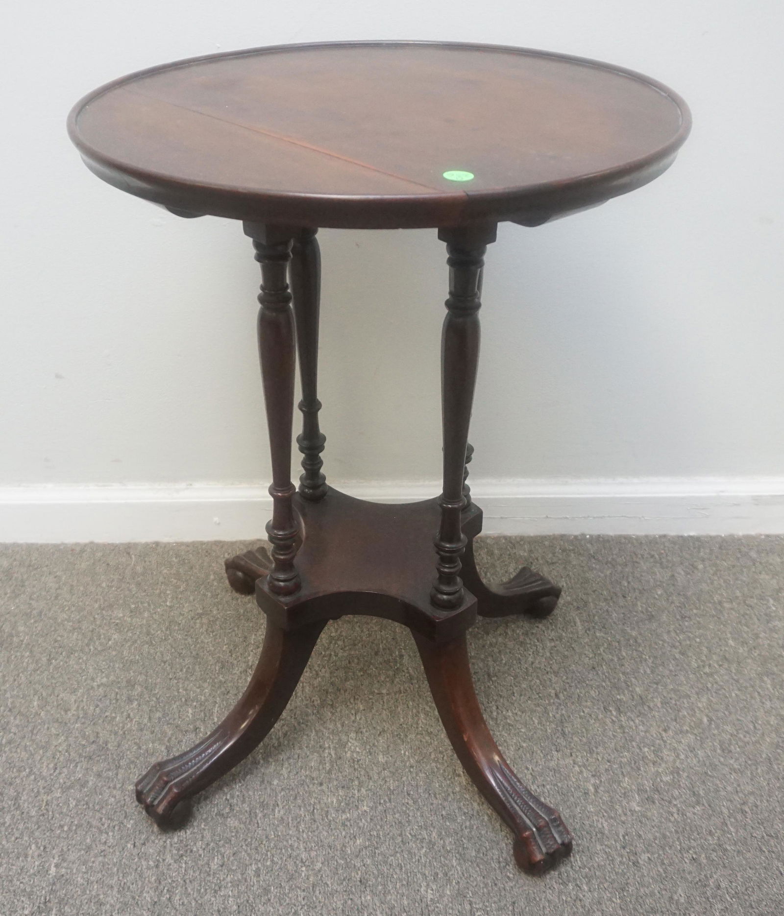 ANTIQUE BALL & CLAW OCCASIONAL TABLE (1 of 5)