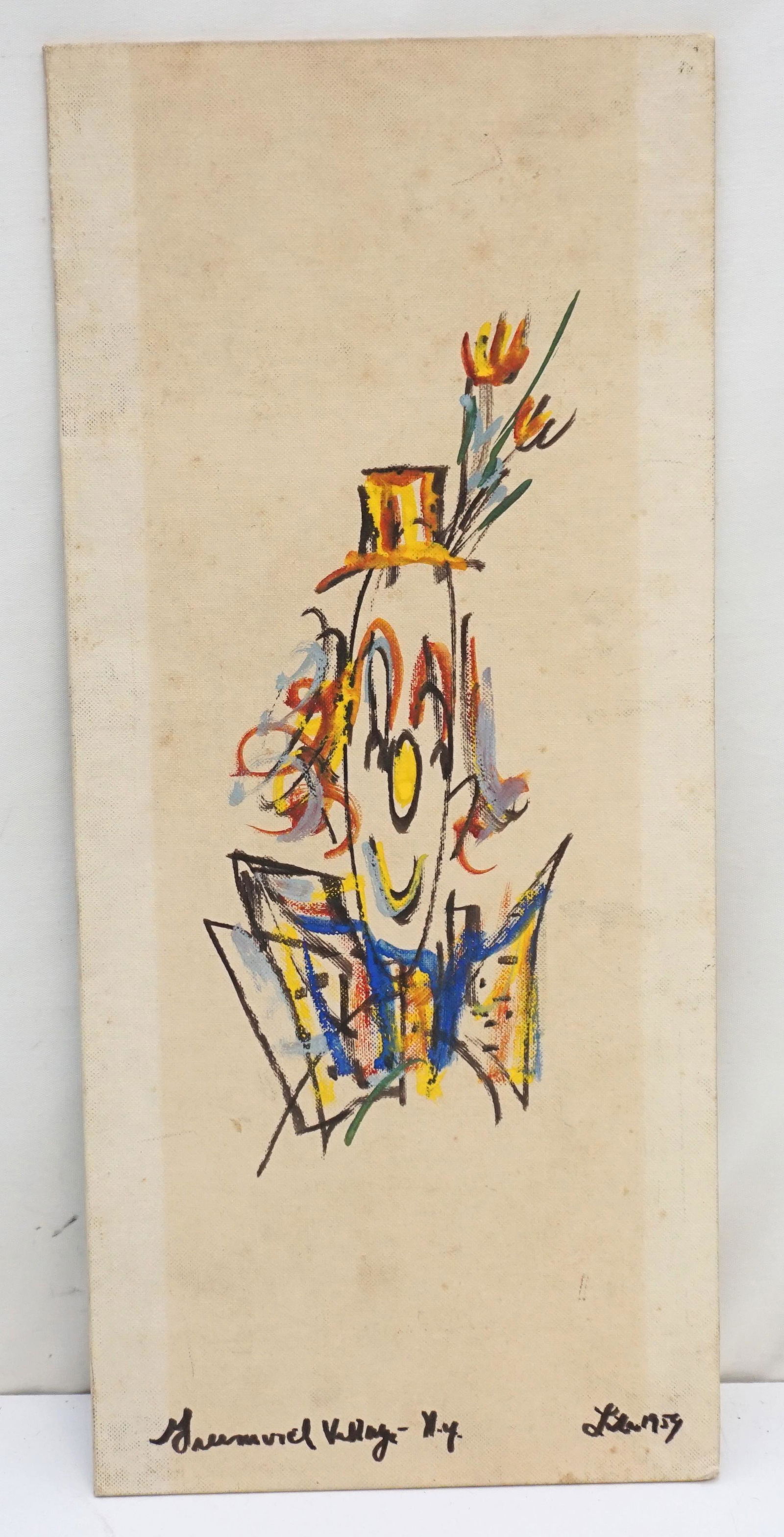 MID CENTURY CLOWN PAINTING (1 of 4)