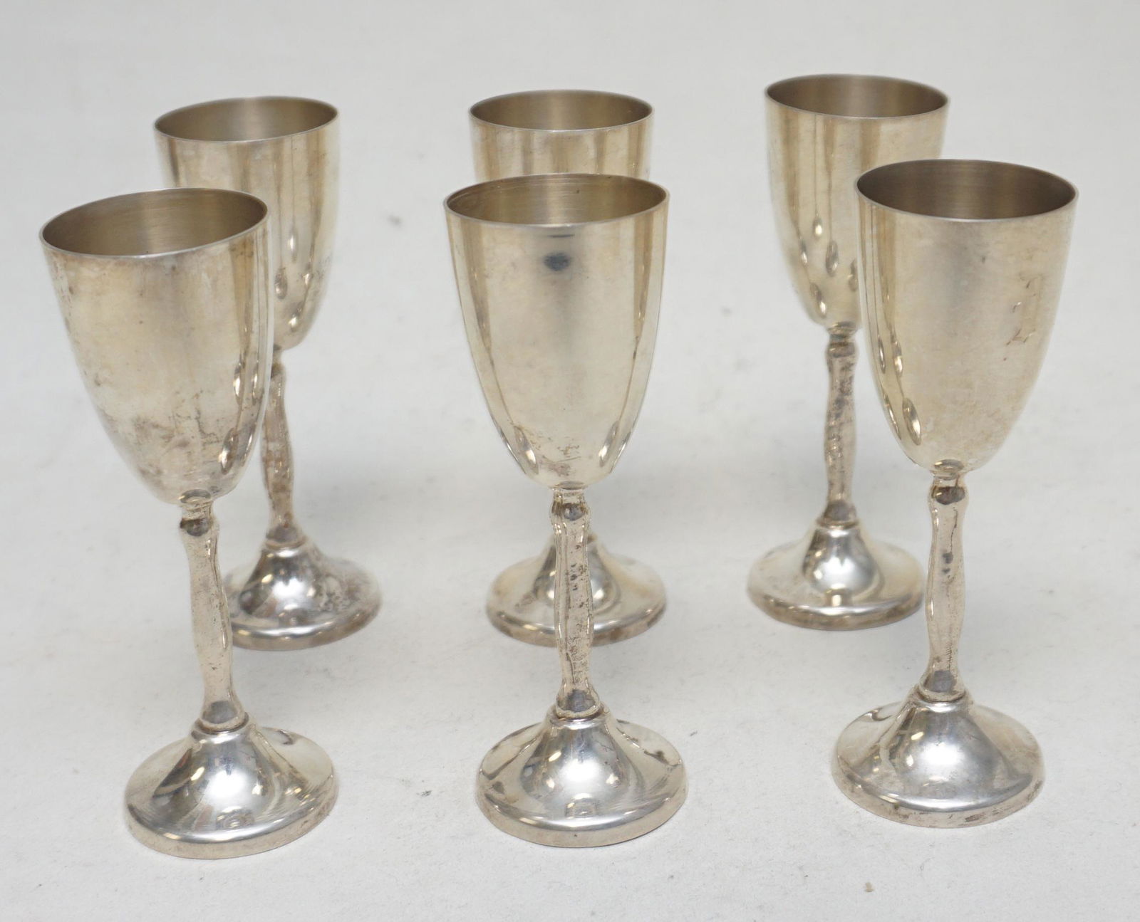 SET OF 6 STERLING SILVER CORDIALS (1 of 6)