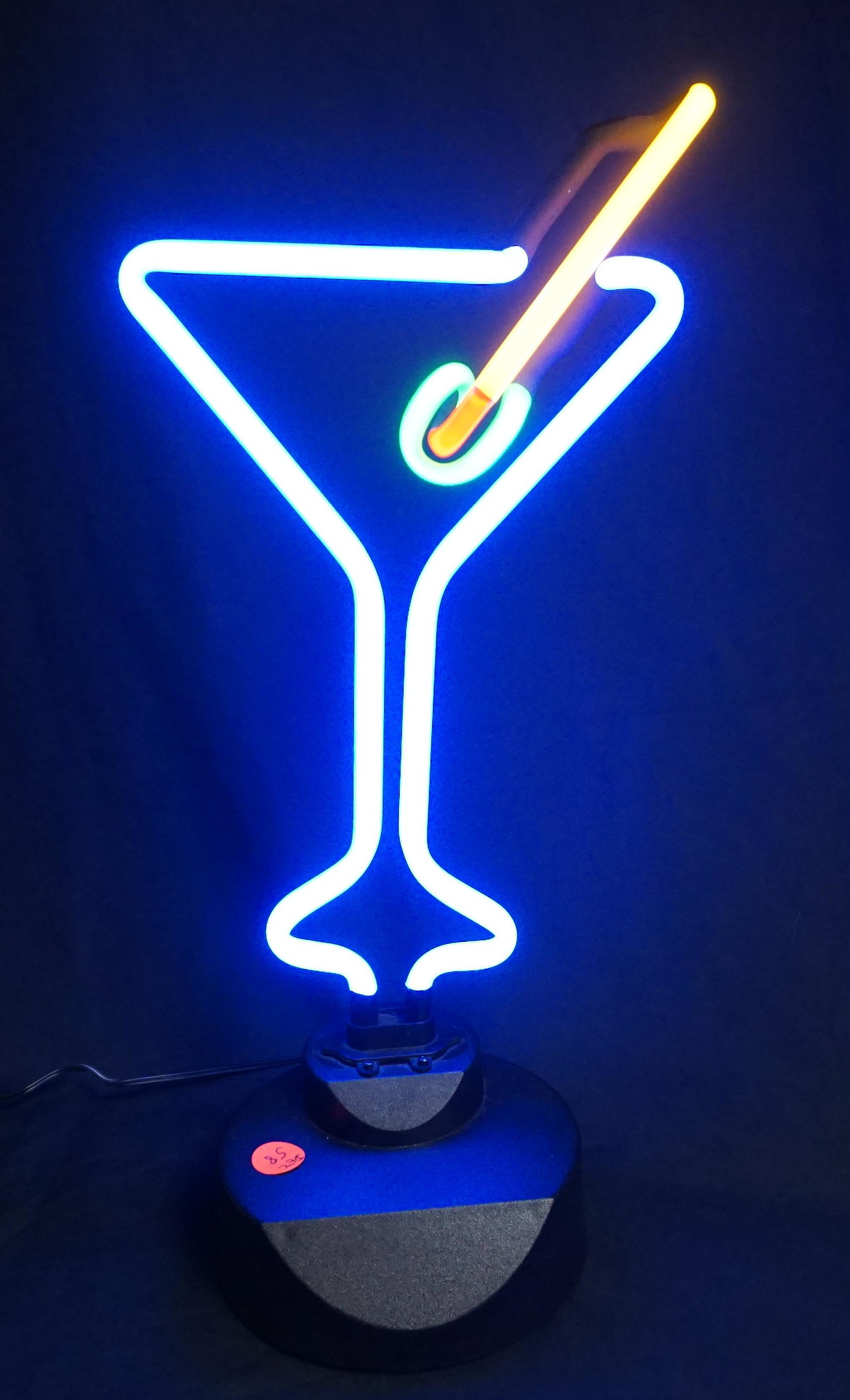 NEON MARTINI GLASS SCULPTURE (1 of 4)