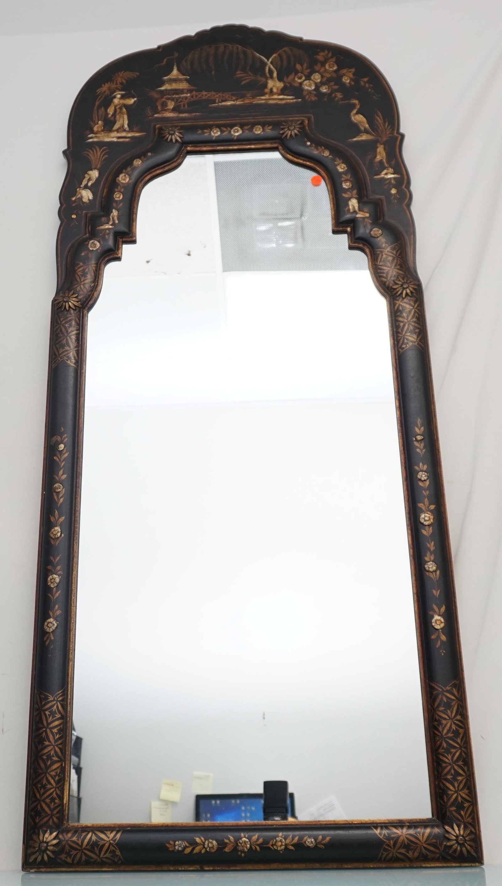VINTAGE LARGE CHINOISERIE MIRROR (1 of 7)