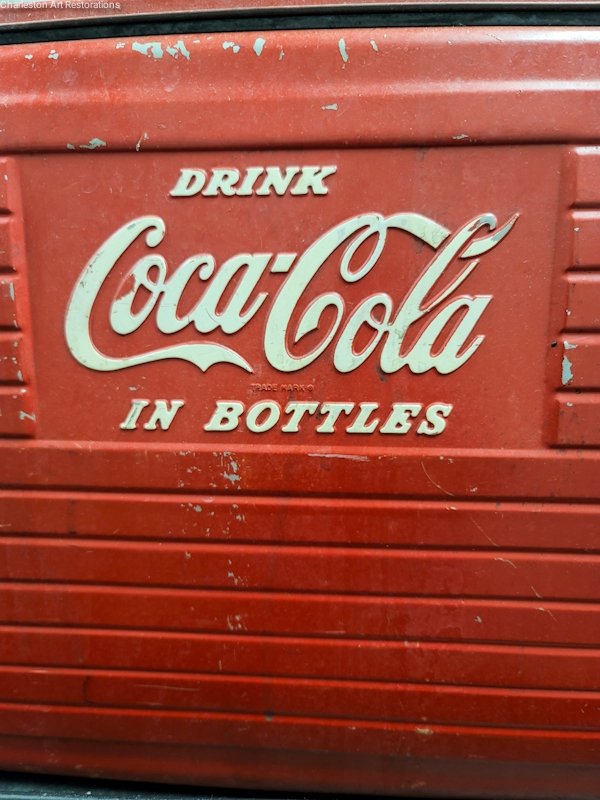 COCA COLA COOLER " DRINK COCA COLA IN BOTTLES ACTON MFG (1 of 5)