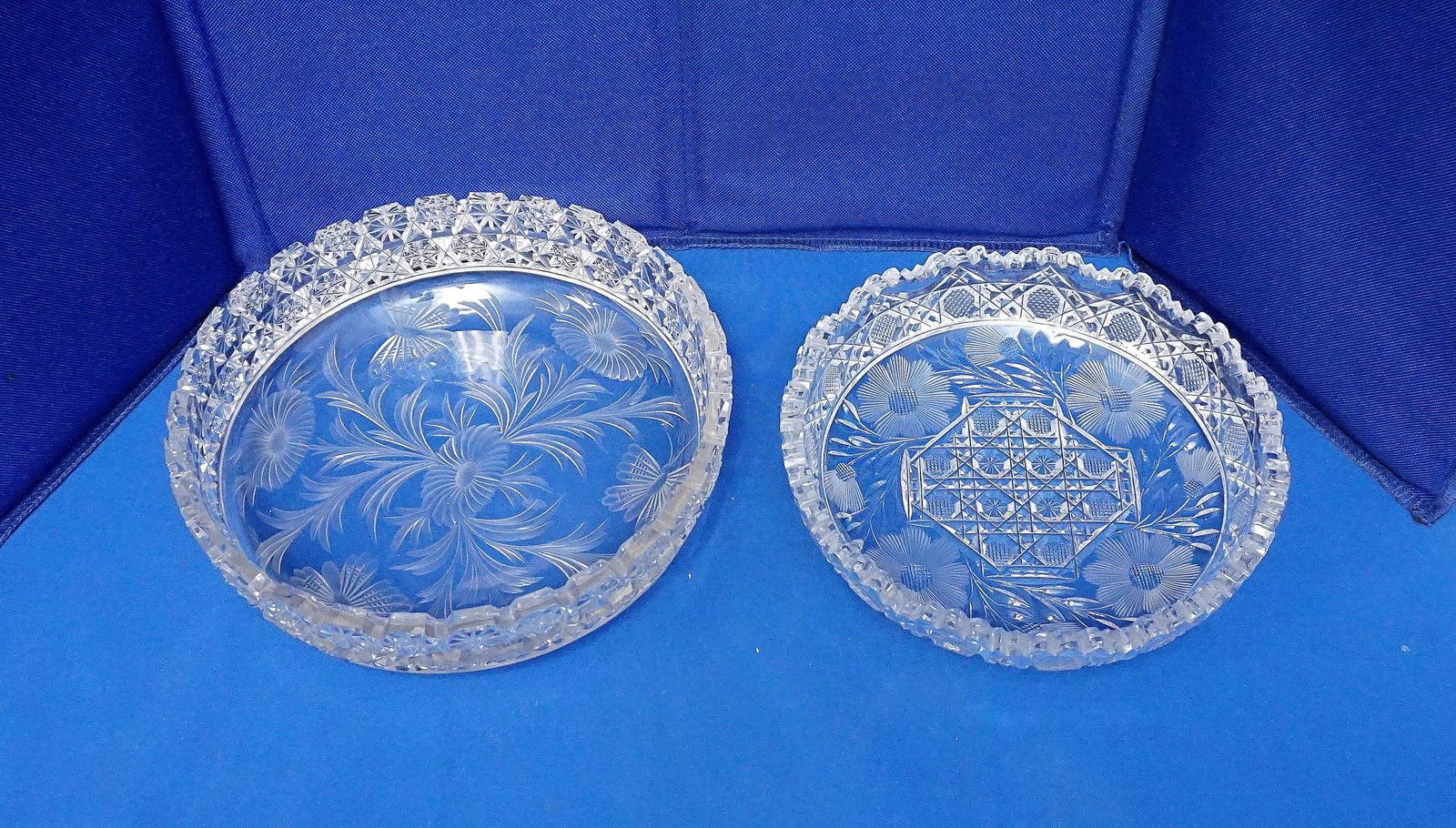 2 AMERICAN BRILLIANT CUT CRYSTAL BOWLS (1 of 8)