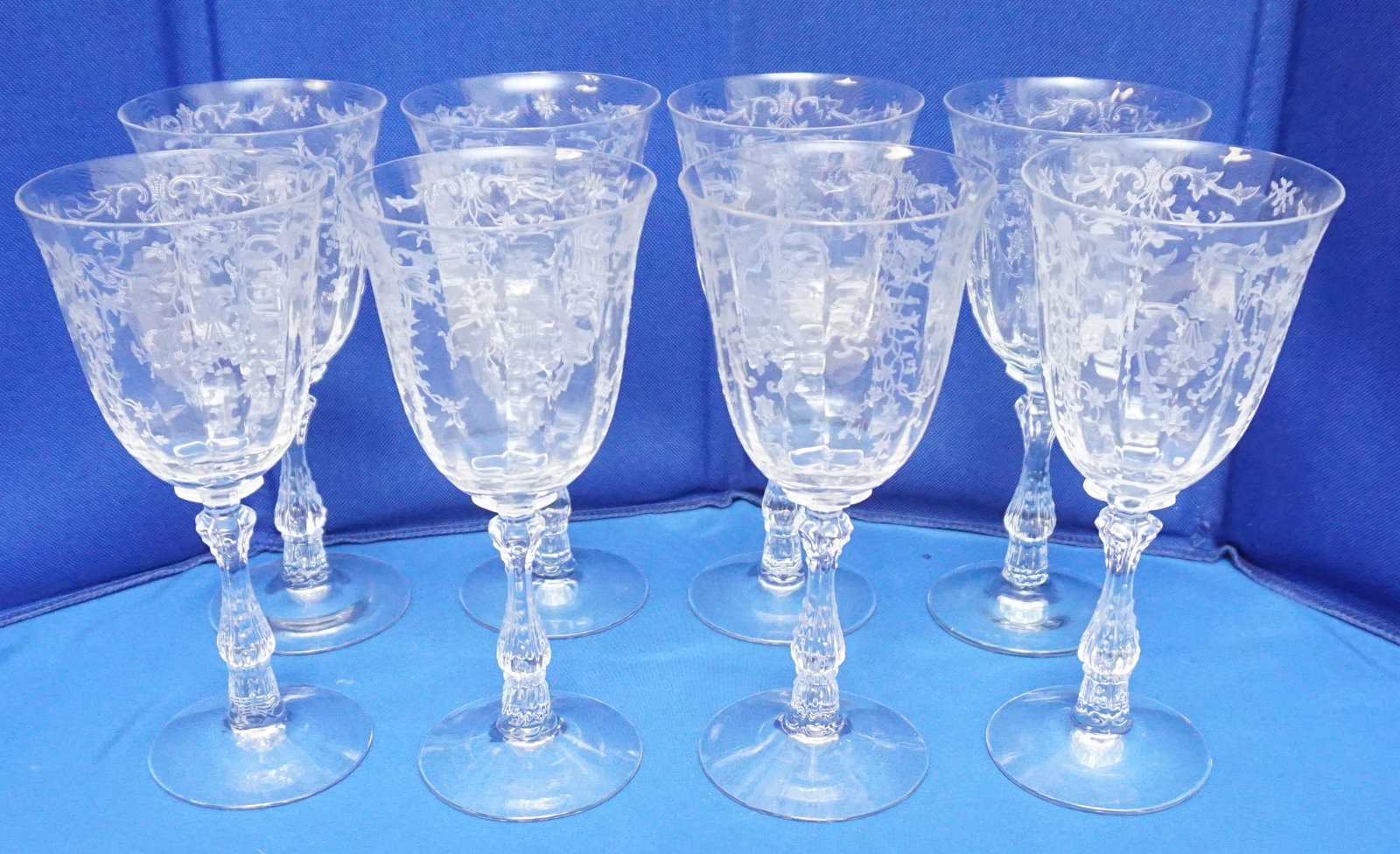 8 FOSTORIA NAVARRE WATER GOBLETS (1 of 6)