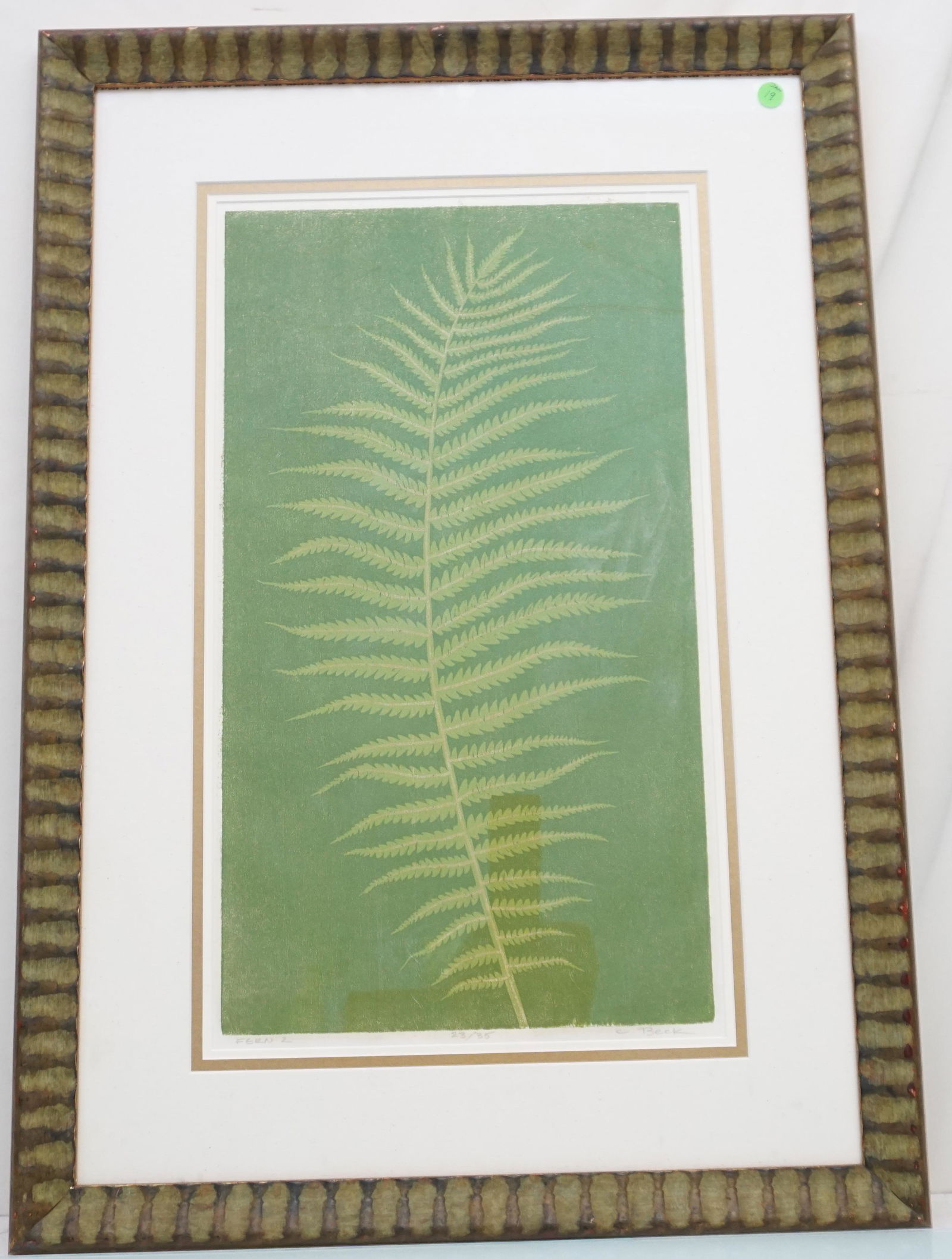 CHARLES BECK (1923-2017) SCARCE WOODBLOCK (1 of 5)