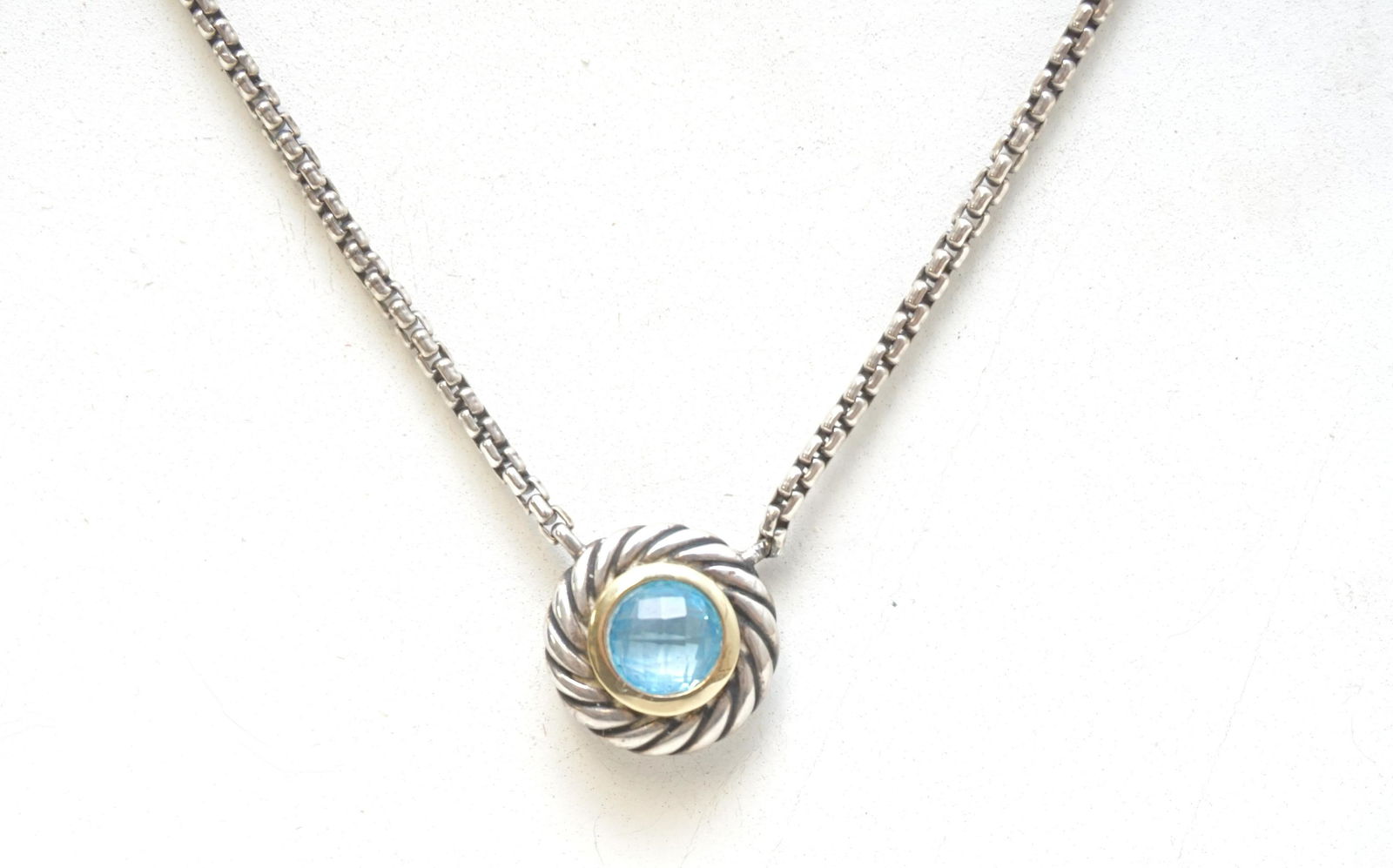 DAVID YURMAN BLUE TOPAZ NECKLACE (1 of 5)