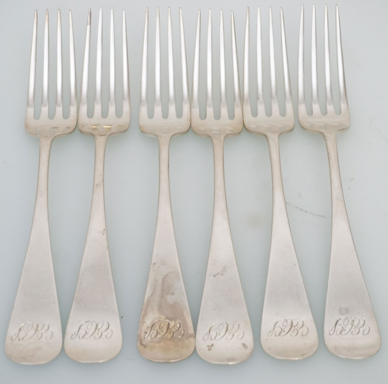 6 STERLING DOMINICK & HAFF DINNER FORKS (1 of 3)