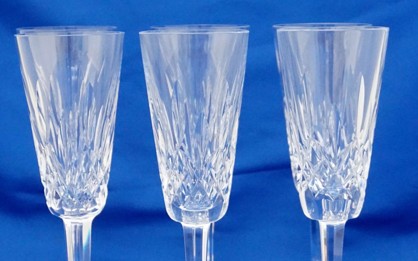 6 WATERFORD LISMORE CHAMPAGNE FLUTES (1 of 4)