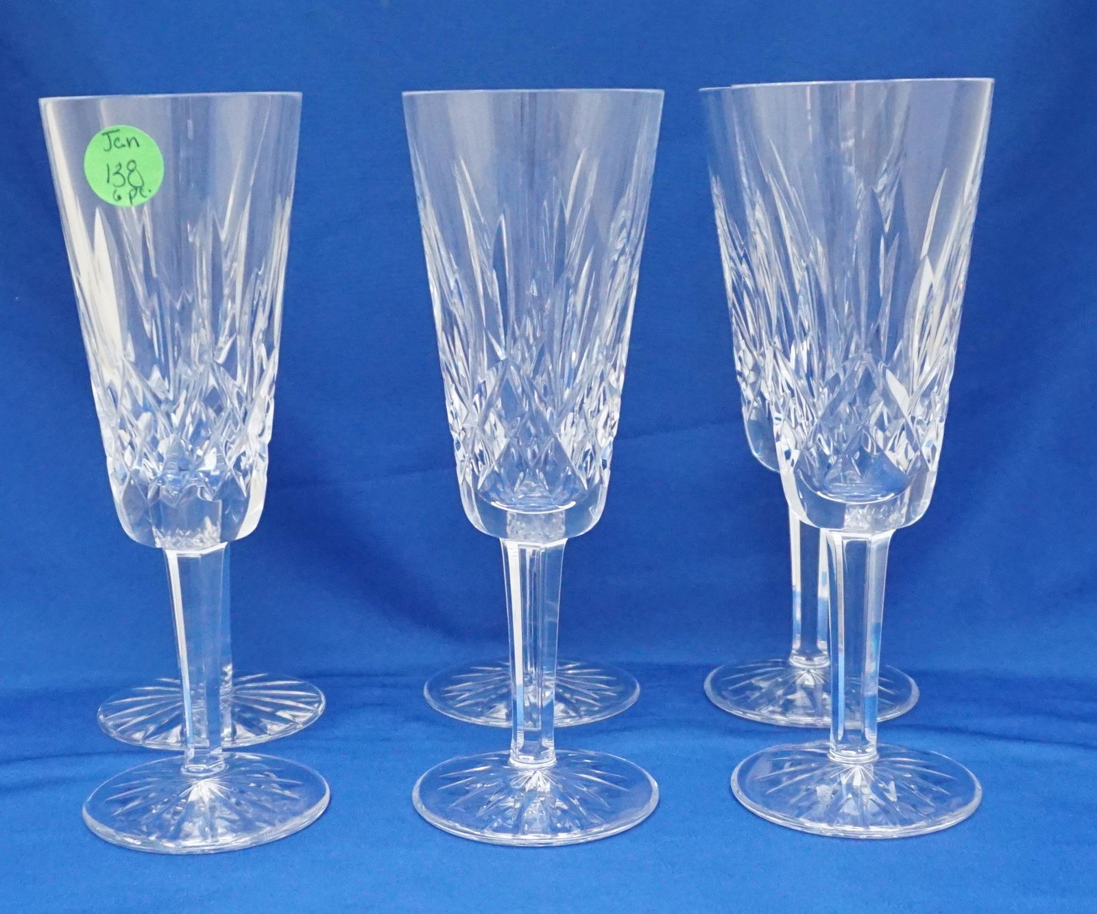 6 WATERFORD LISMORE CHAMPAGNE FLUTES (1 of 5)