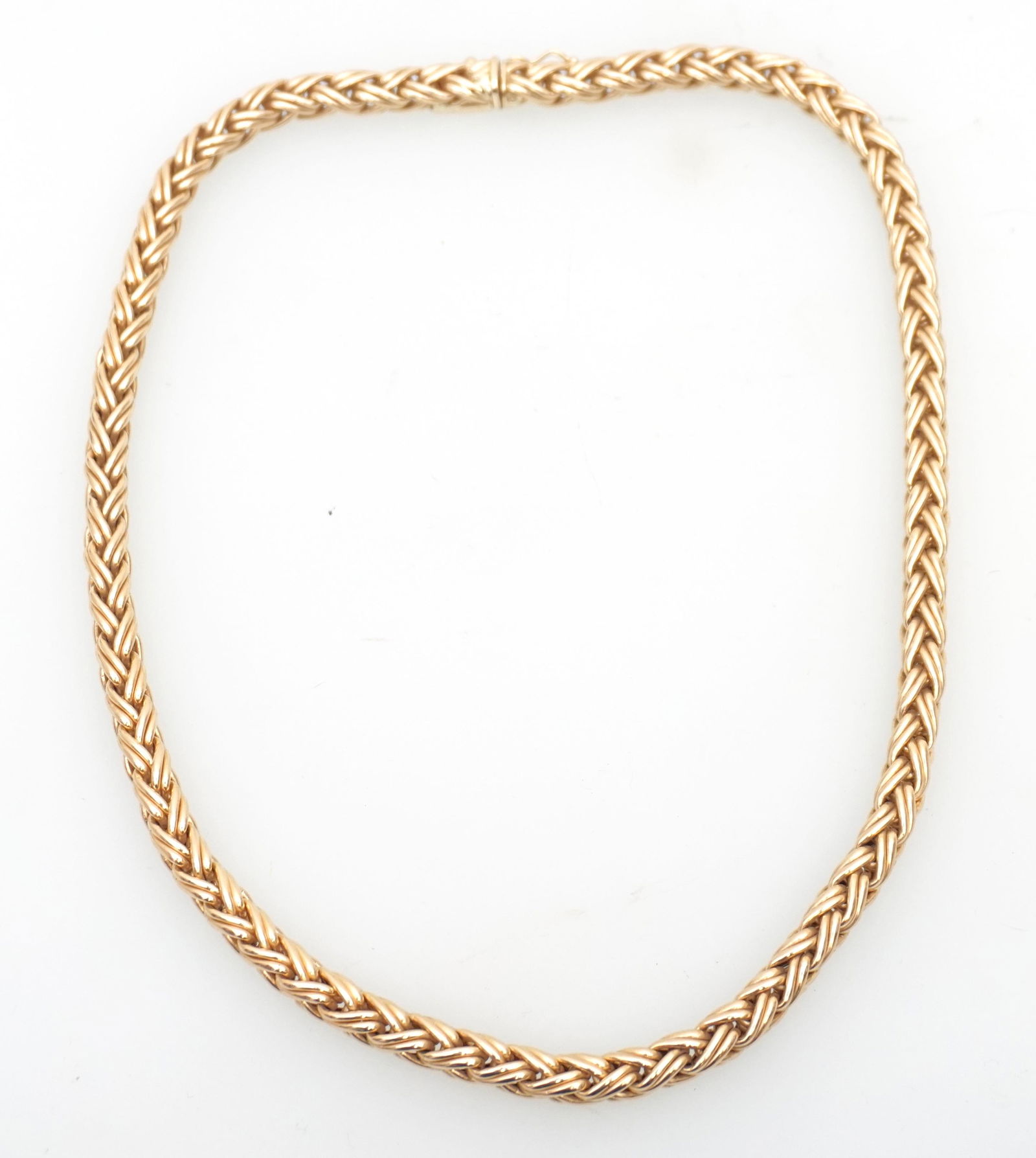 14KT GOLD DOUBLE WHEAT CHAIN NECKLACE (51.60 GRAMS) (1 of 5)