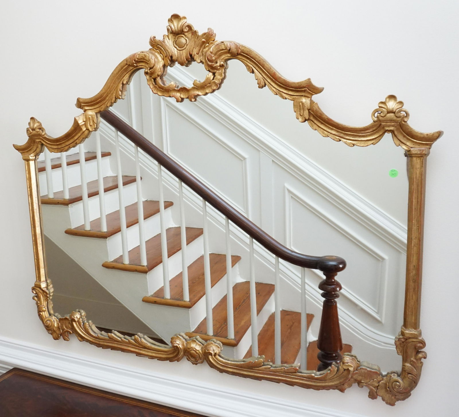 LOUIS XV GILT WOOD MIRROR (1 of 7)