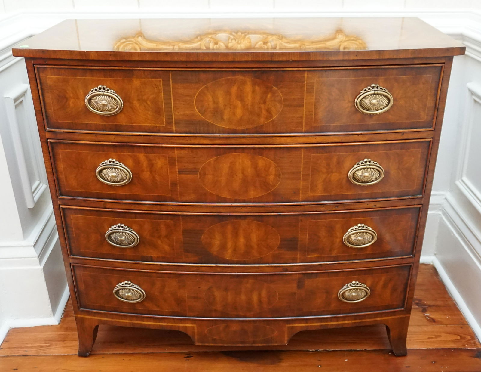 THEODORE ALEXANDER FLAME MAHOGANY CHEST (1 of 6)