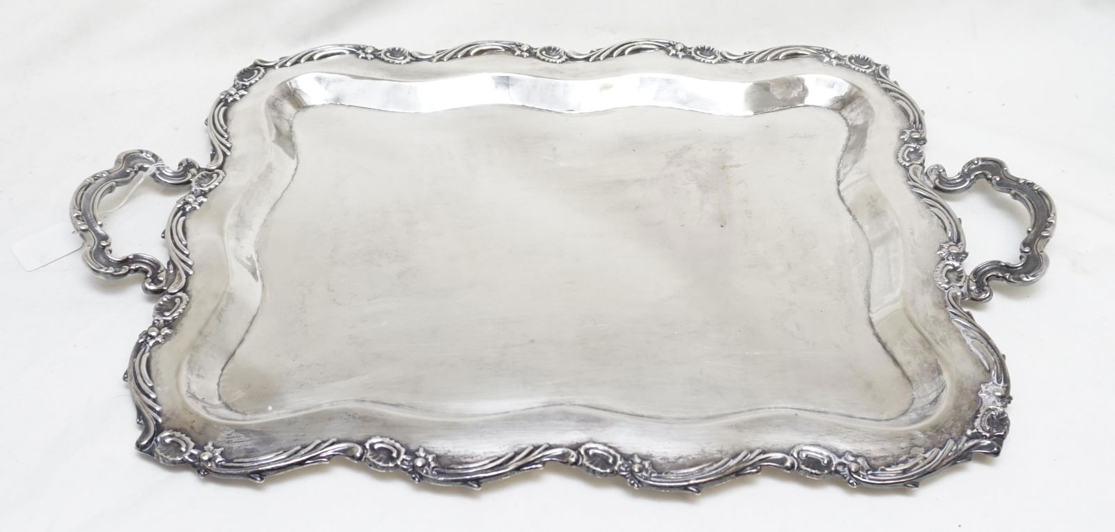 LARGE PERUVIAN STERLING SILVER SERVING TRAY (1 of 6)