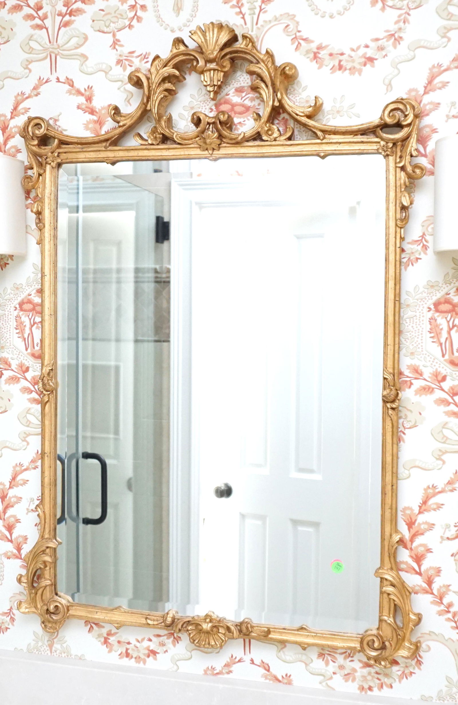 CARVED GILT HICKORY MANOR HOUSE MIRROR (1 of 4)