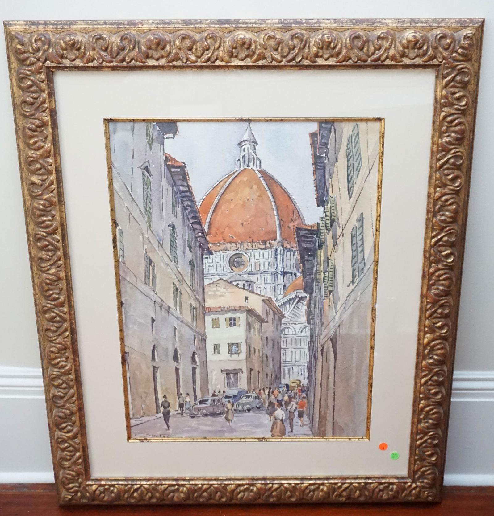 LARGE FRAMED ITALIAN STREET SCENE (1 of 6)