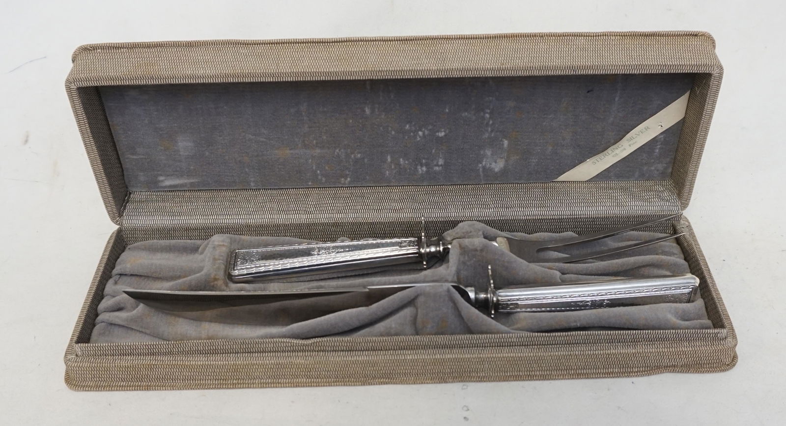 G.H. FRENCH STERLING CARVING SET (1 of 4)
