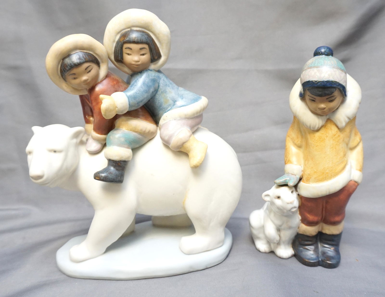 2 LLADRO ESKIMO RIDERS  & ESKIMO BOY (1 of 8)