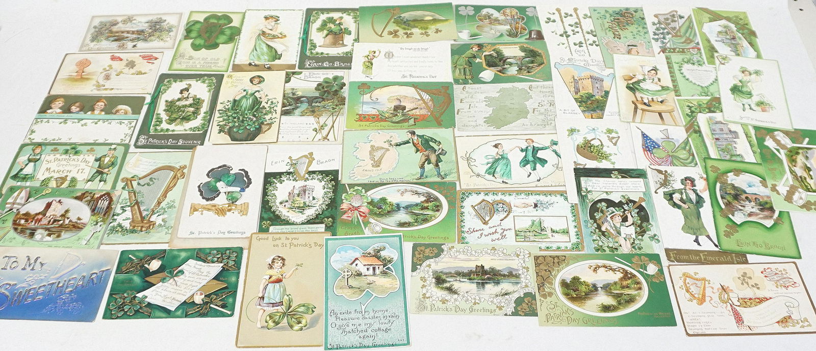 46 ANTIQUE / VINTAGE ST PATRICKS POSTCARDS (1 of 6)