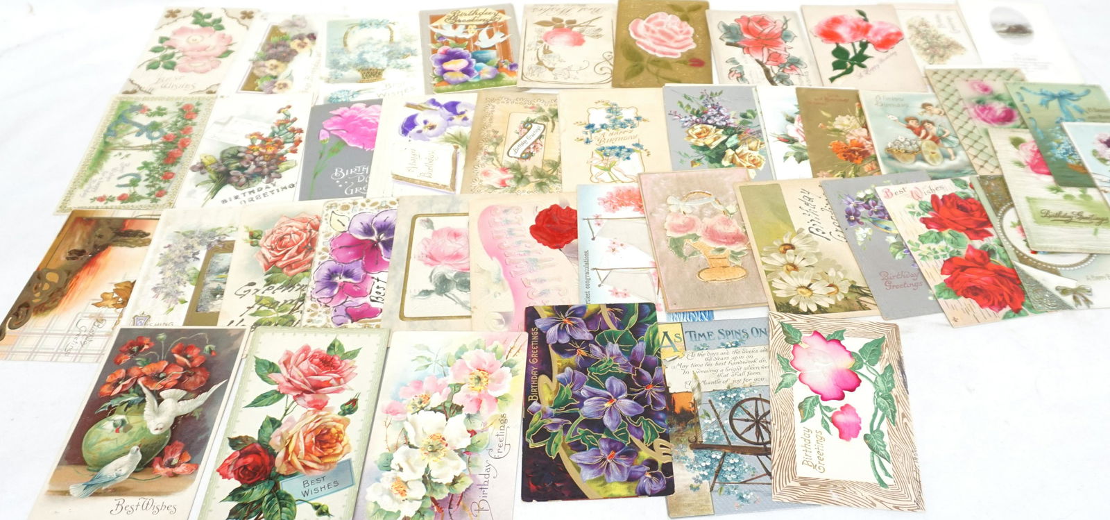 50 ANTIQUE / VINTAGE BIRTHDAY POSTCARDS (1 of 8)