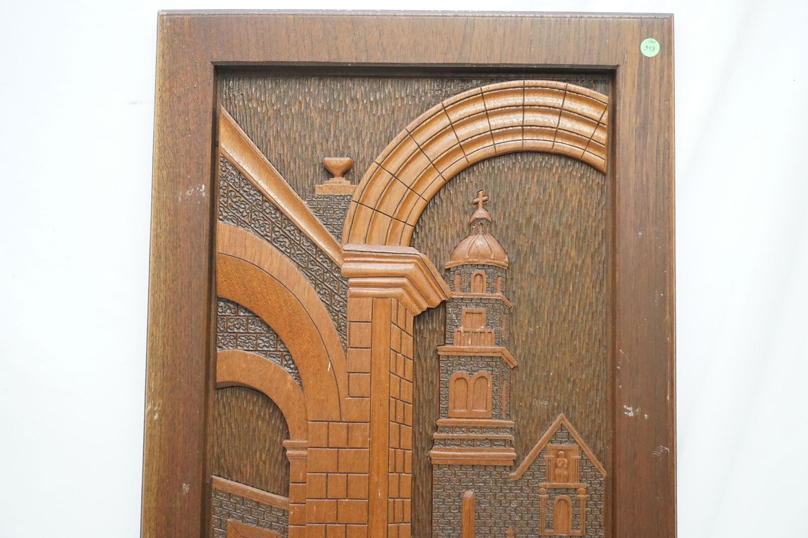 LARGE CARVED WOOD PANEL (1 of 4)
