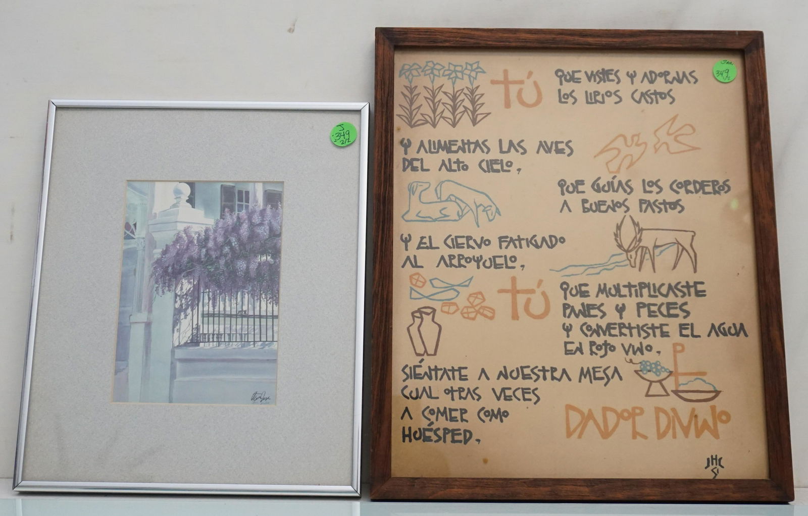 2PC -SPANISH POEM / PRAYER & CHARLESTON WISTERIA STEVEN (1 of 5)