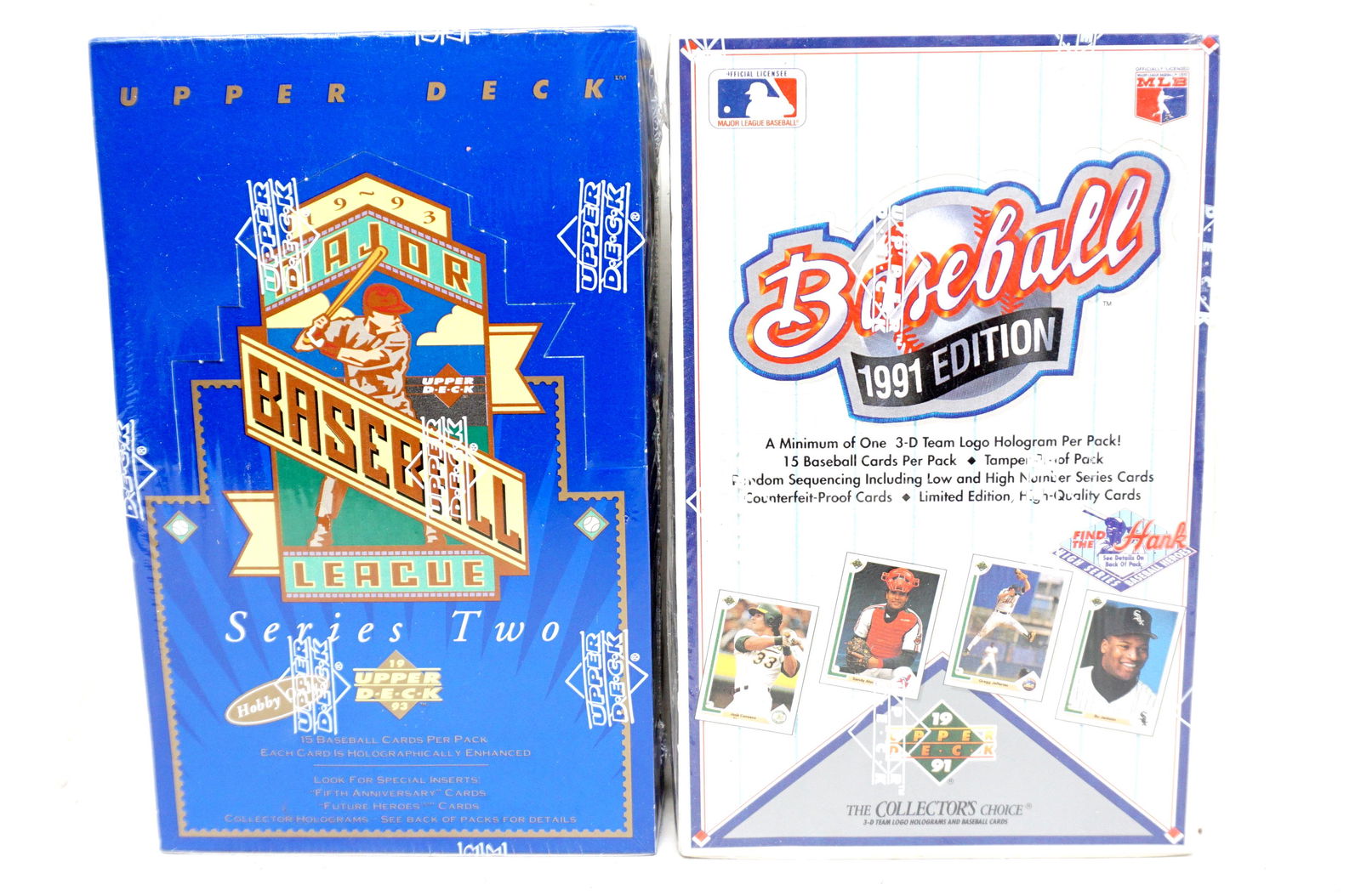 1991 & 1993 UPPER DECK FACTORY SEALED HOBBY BOXES (1 of 6)
