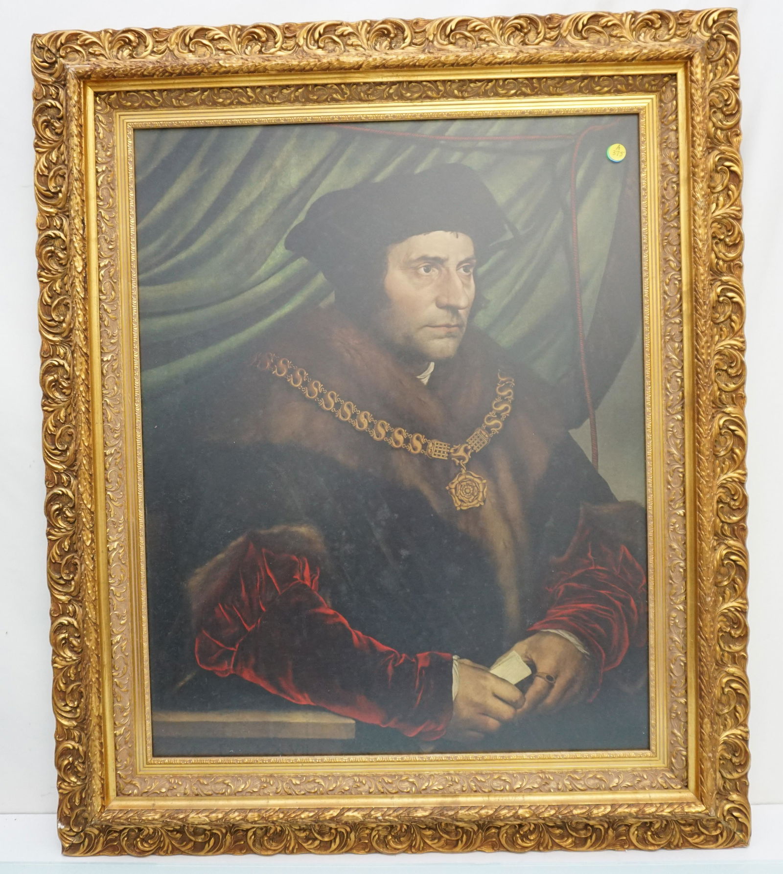VINTAGE PRINT OF SIR THOMAS MOORE IN GILT FRAME (1 of 4)