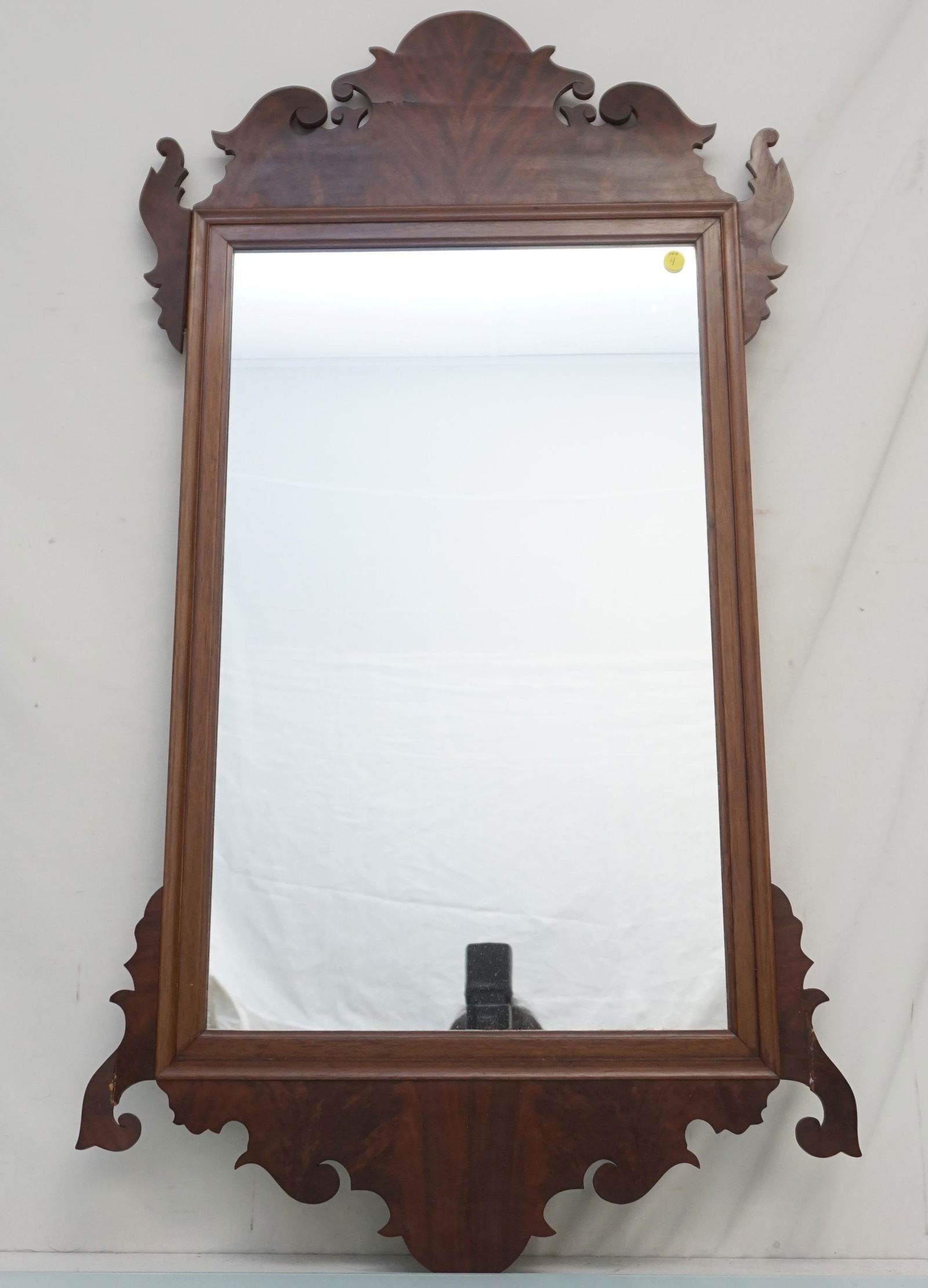FLAME MAHOGANY CHIPPENDALE MIRROR (1 of 7)
