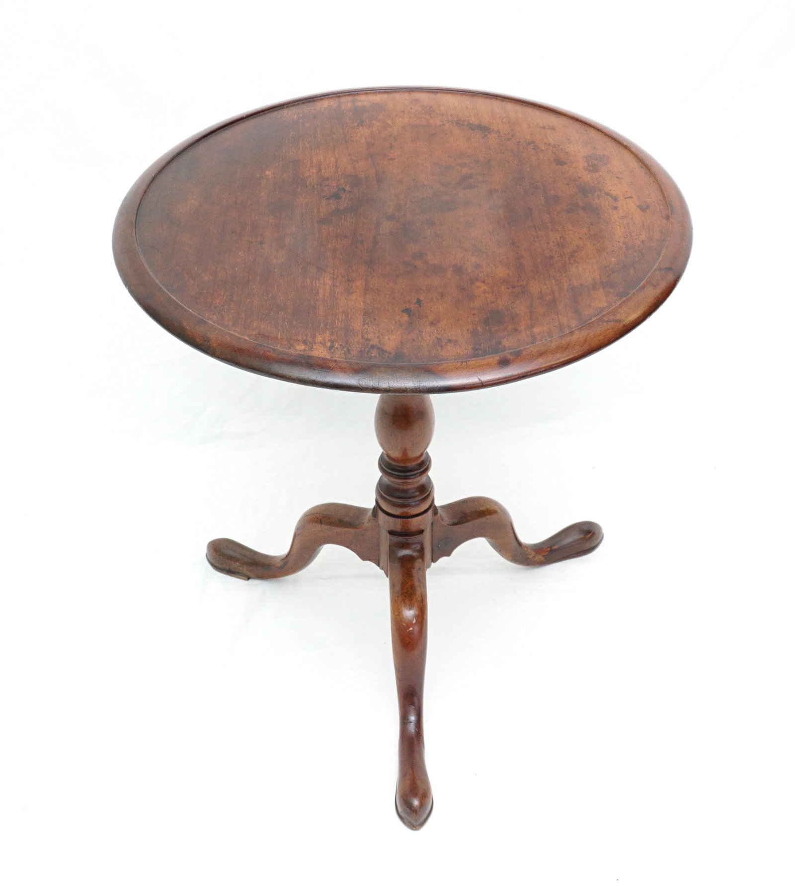 ANTIQUE ENGLISH DIMINUTIVE 18th c. QUEEN ANNE TABLE (1 of 8)