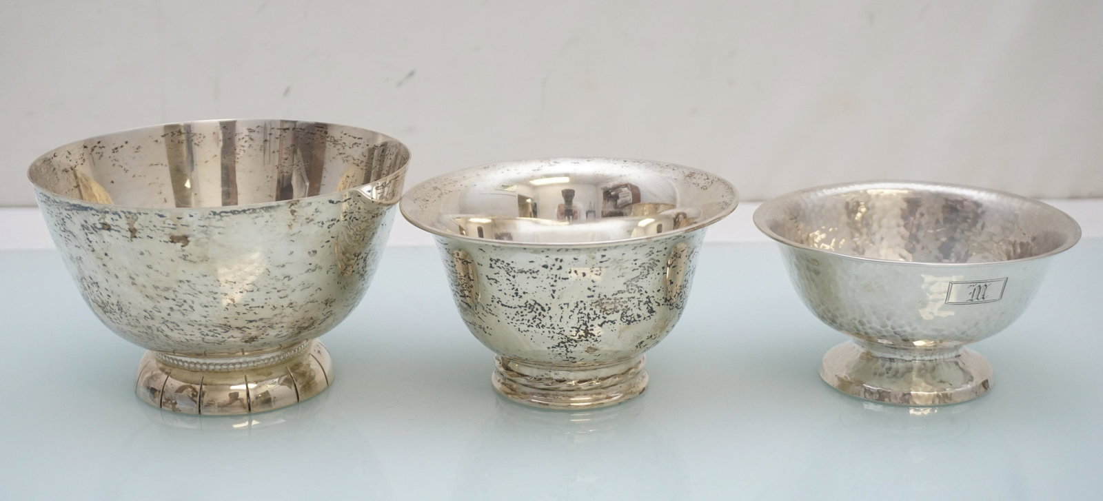 3 AMERICAN STERLING SILVER BOWLS (1 of 8)