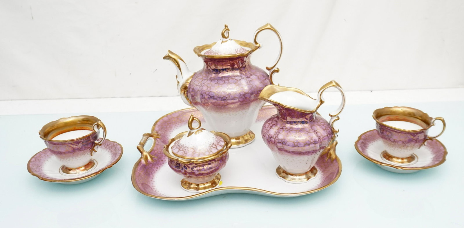 ANTIQUE KPM PORCELAIN CHOCOLATE SET (1 of 10)