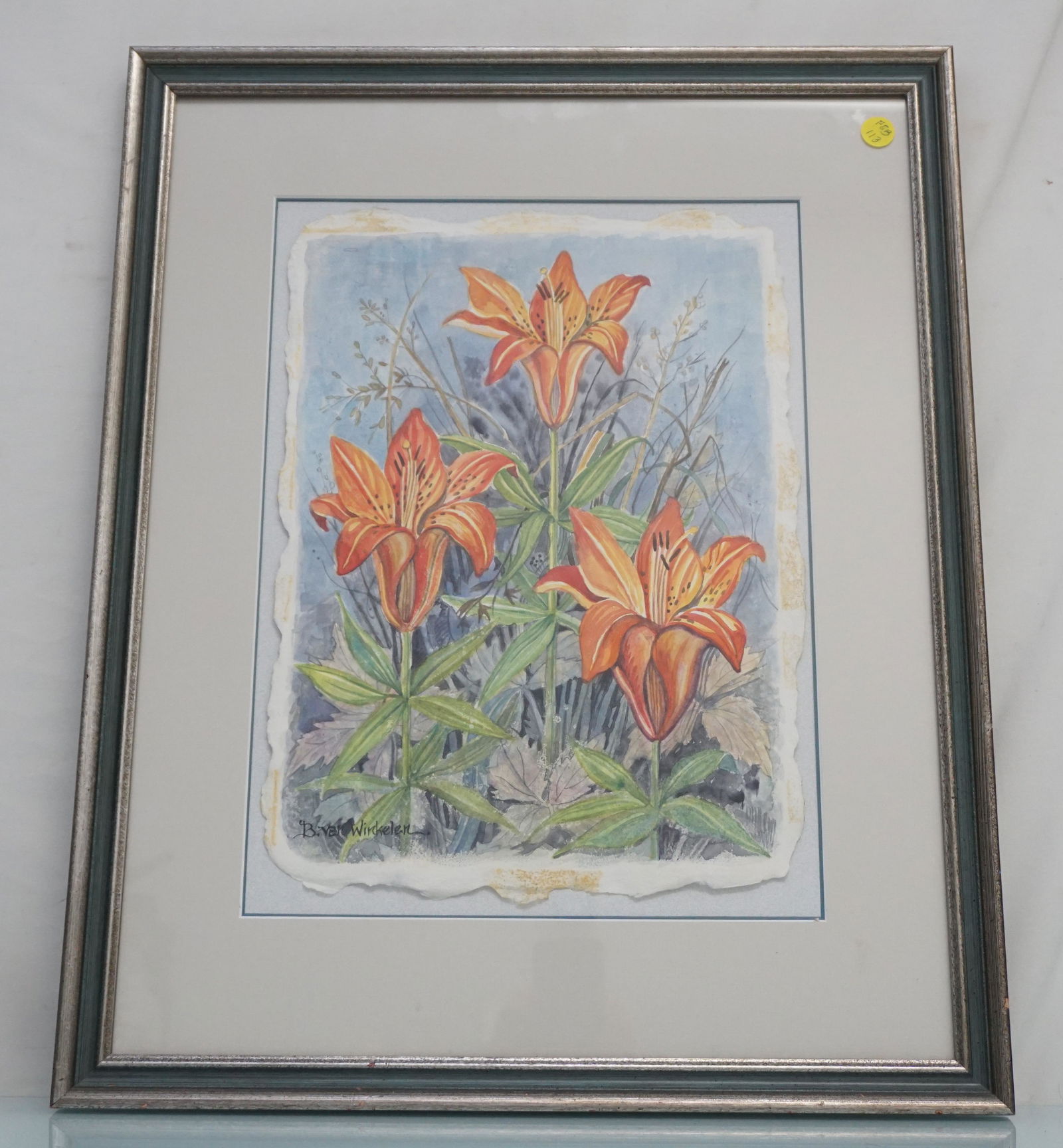 BARBARA VAN WINKELEN WATERCOLOR TIGER LILIES (1 of 5)
