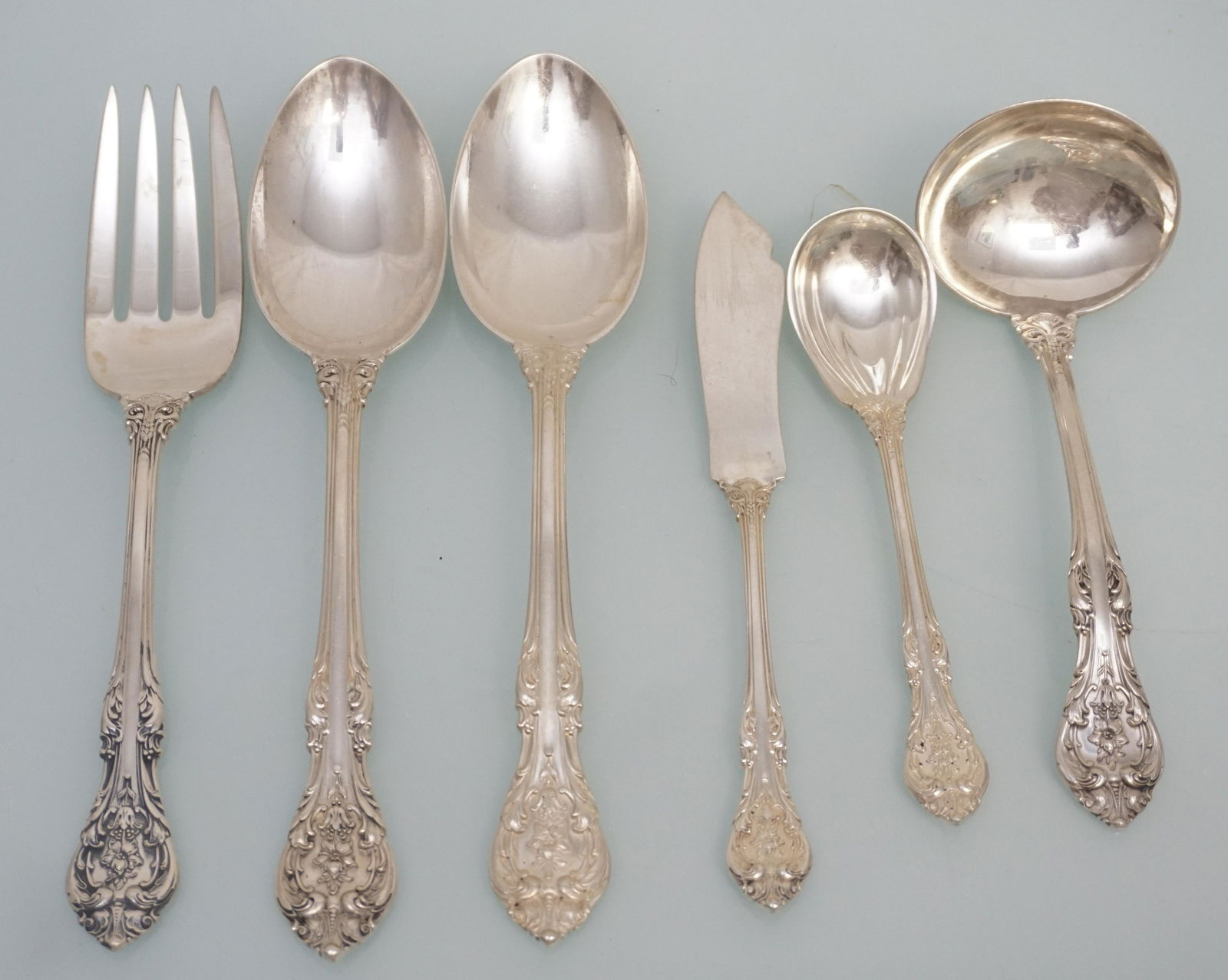6 GORHAM STERLING KING EDWARD SERVING PIECES (1 of 4)