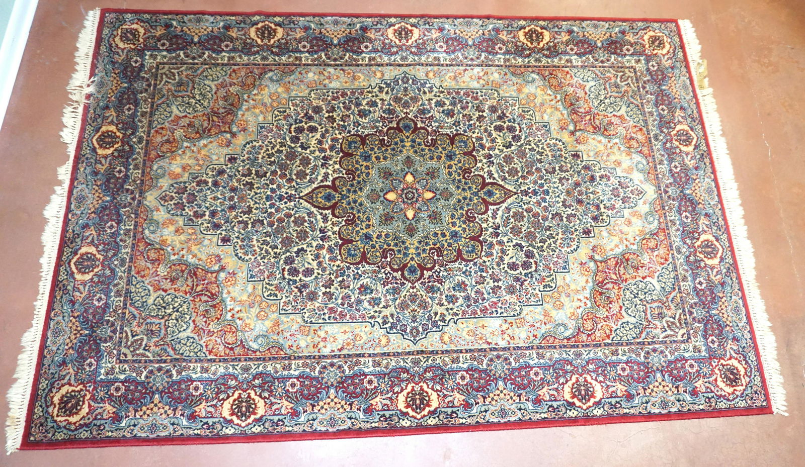 LARGE SEMI ANTIQUE SAROUK RUG 9.5 ft (1 of 5)