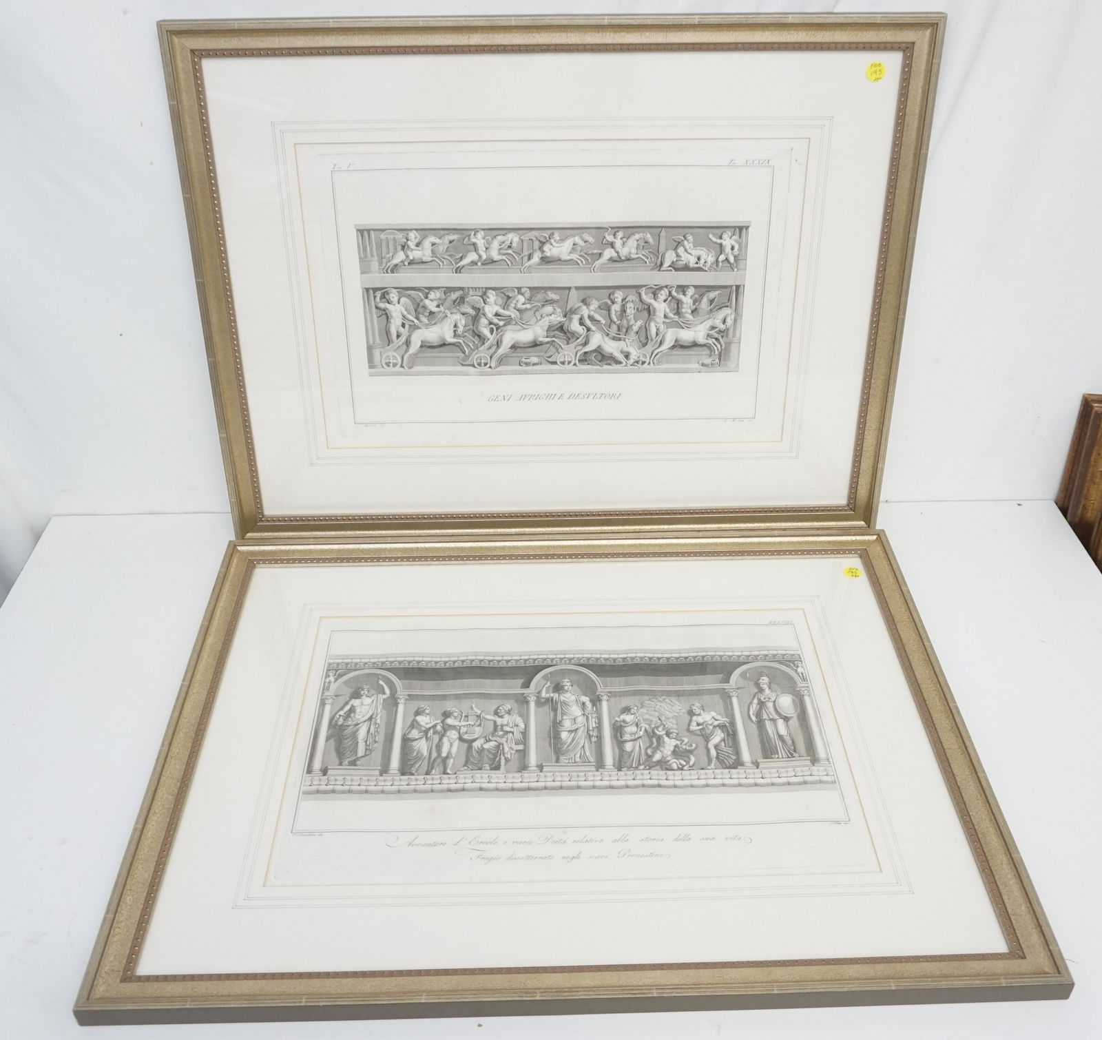 PAIR ANTIQUE 18th c ITALIAN ENGRAVINGS (1 of 5)