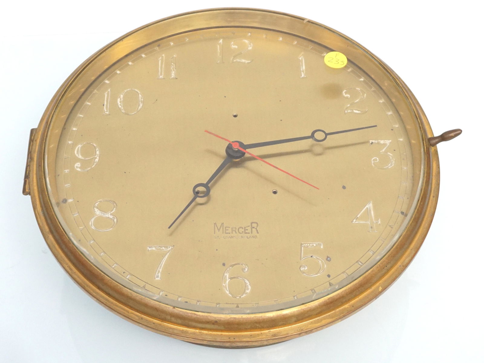 MERCER ST ALBANS BRASS SHIPS CLOCK (1 of 4)