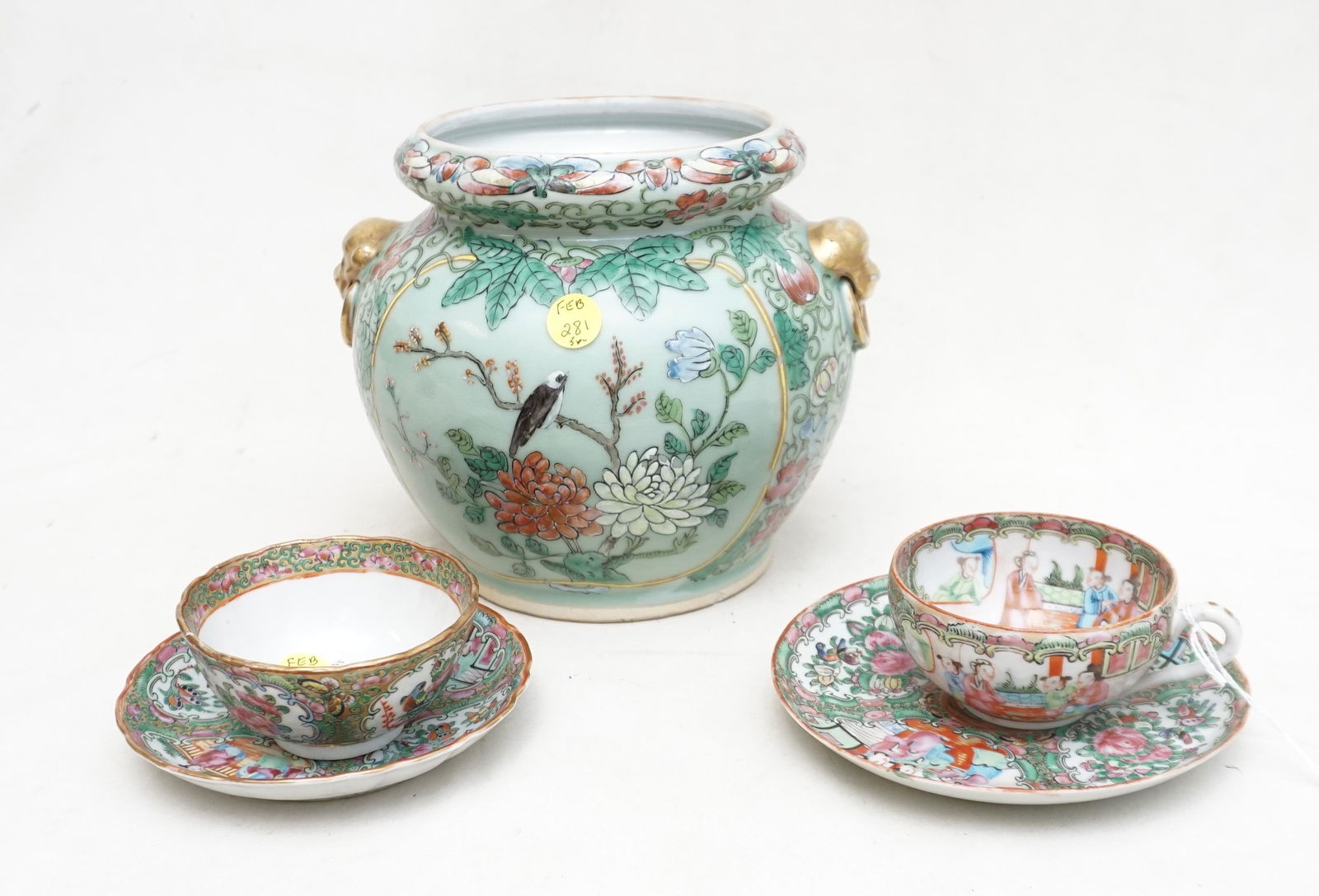 3 pc VINTAGE CHINESE PORCELAIN (1 of 8)