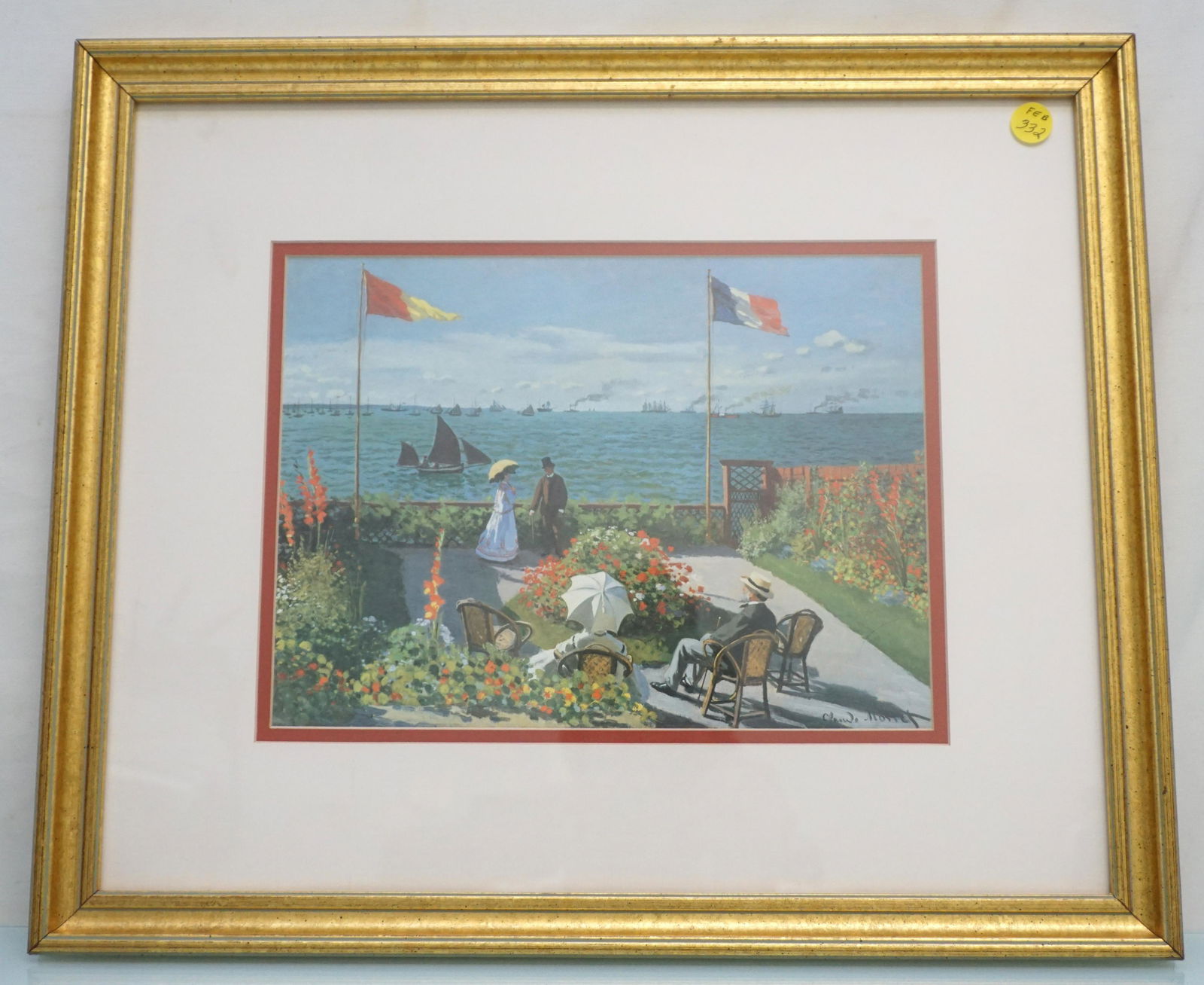 CLAUDE MONET TERRASSE AT SAINT ADRESSE PRINT (1 of 3)