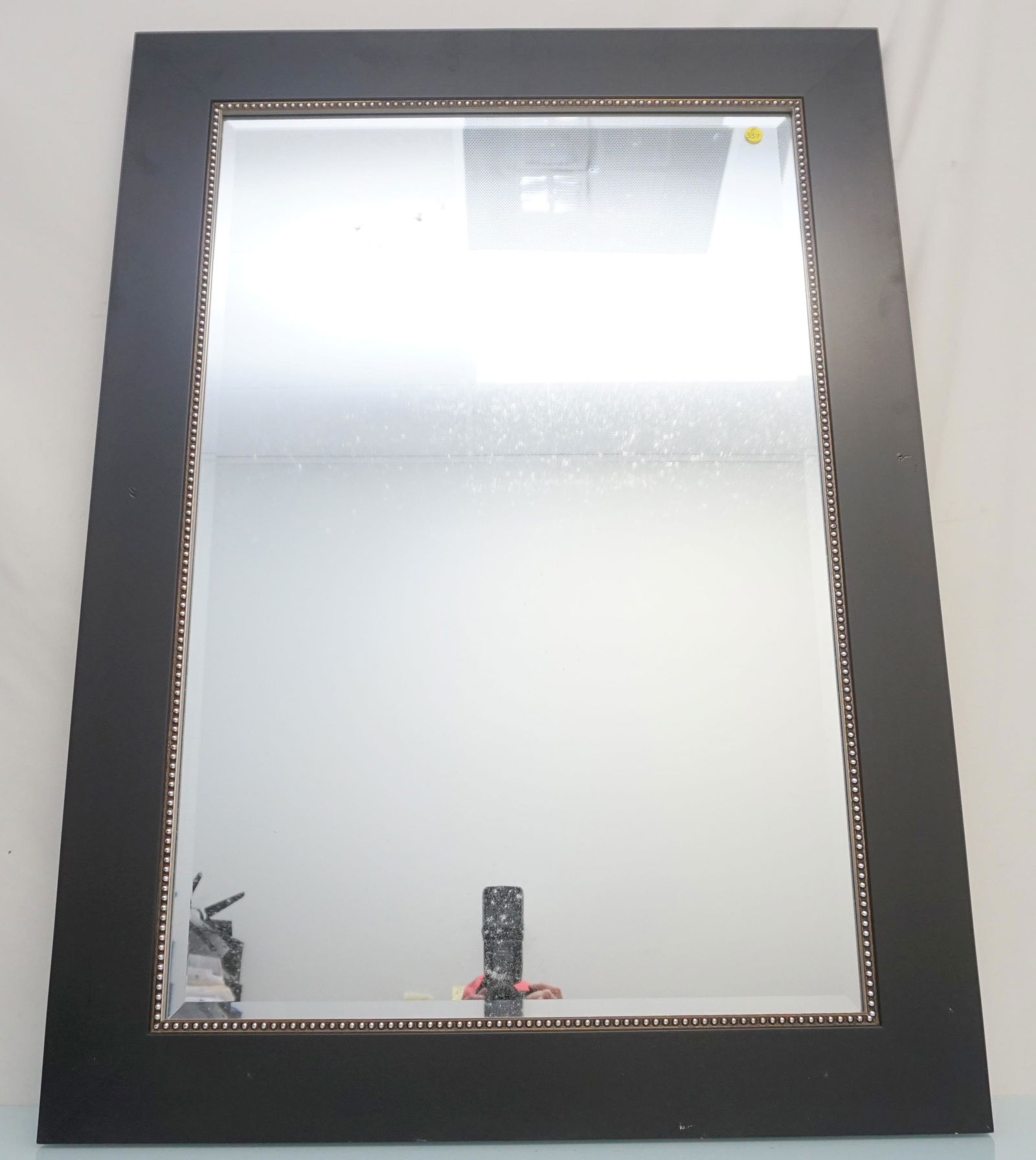 LARGE CONTEMPORARY BEVELED GLASS MIRROR (1 of 4)