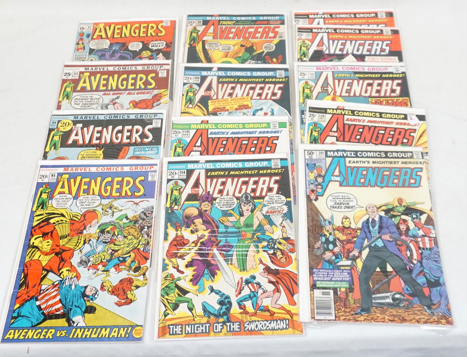 LOT OF 13 SILVER/ BRONZE AGE AVENGERS MARVEL COMICS (1 of 7)